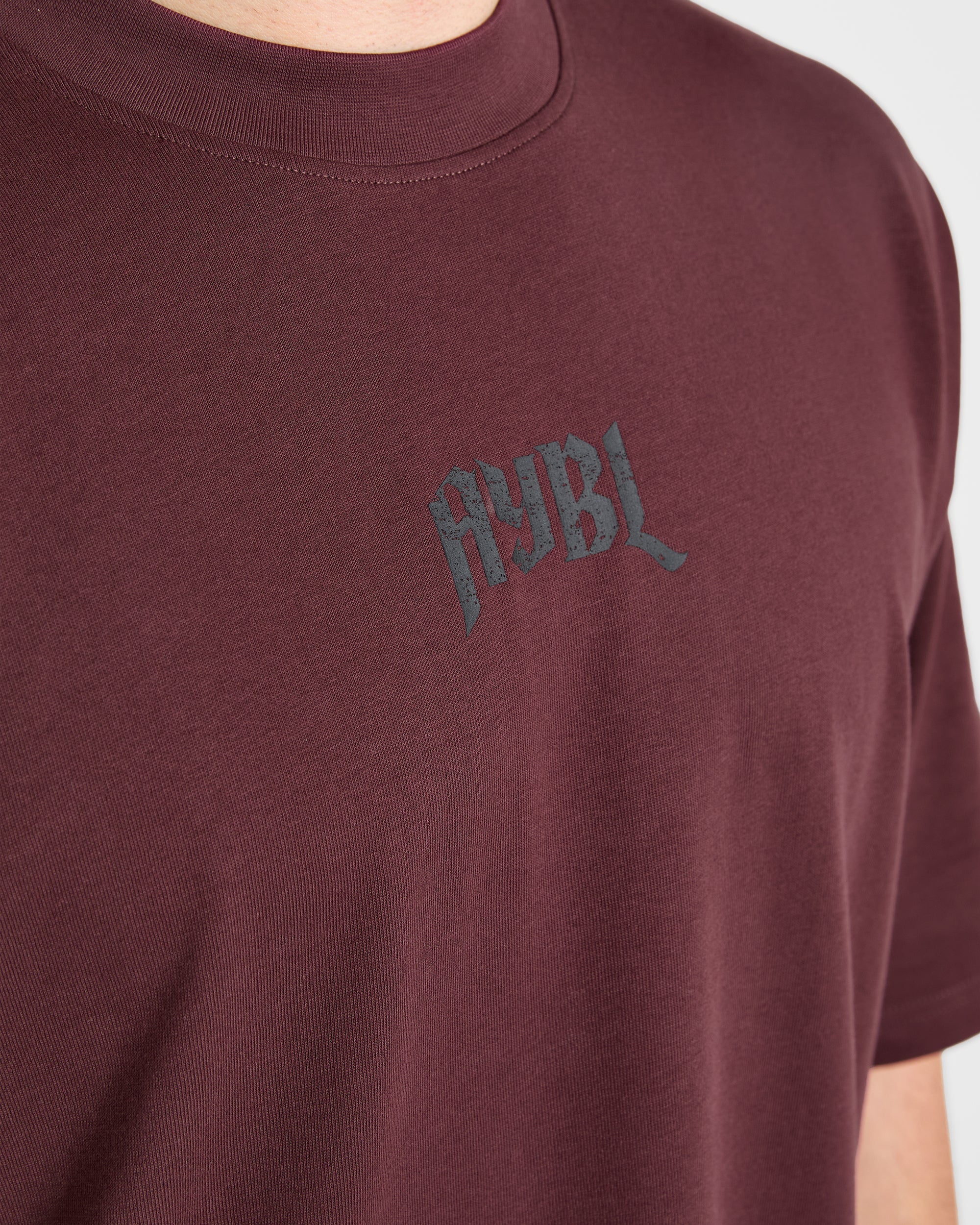 Heavy Lifting Gothic Oversized T Shirt - Dusty Plum/Noir - Image 6