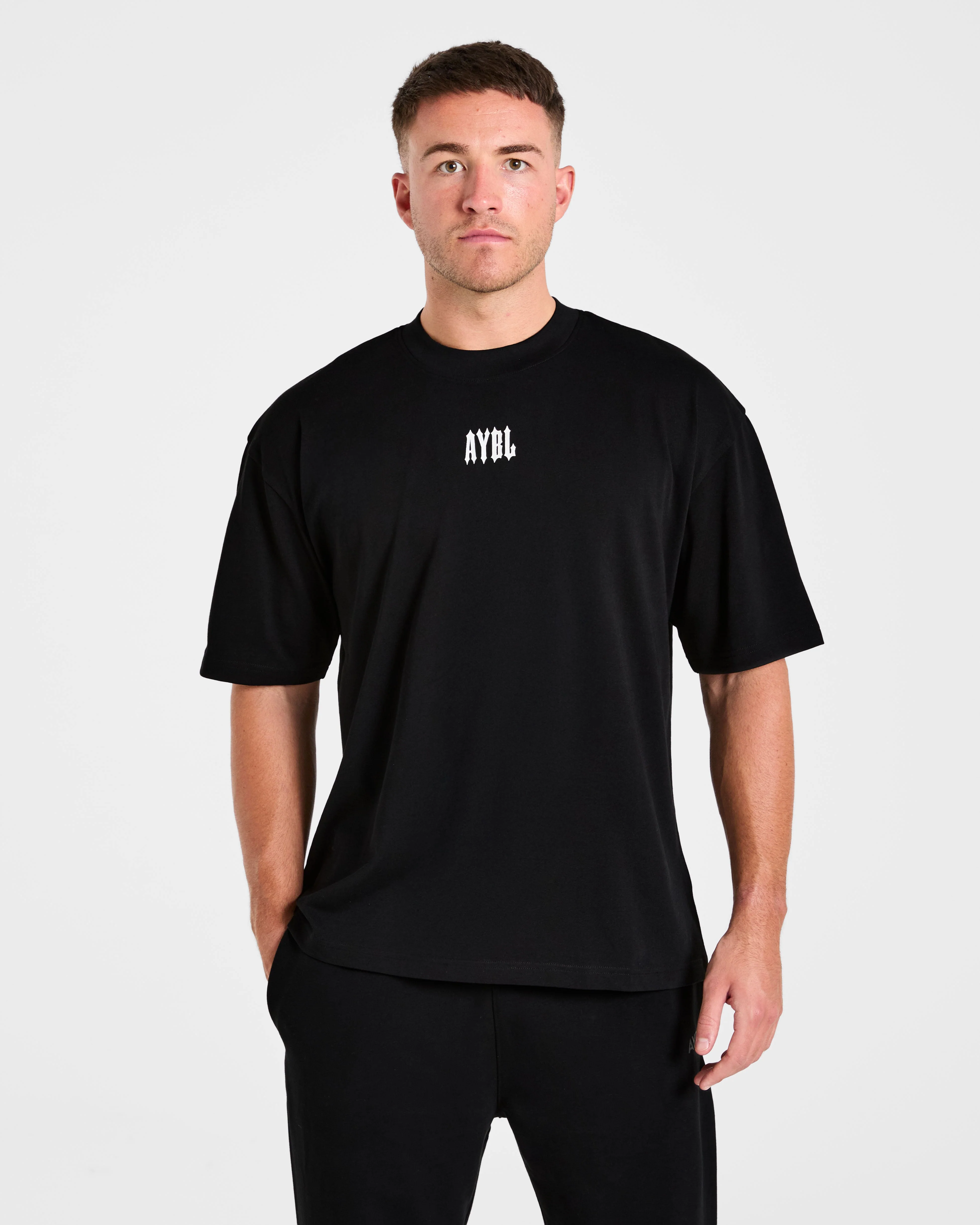 Hunt Your Goals Oversized T Shirt - Noir - Image 2