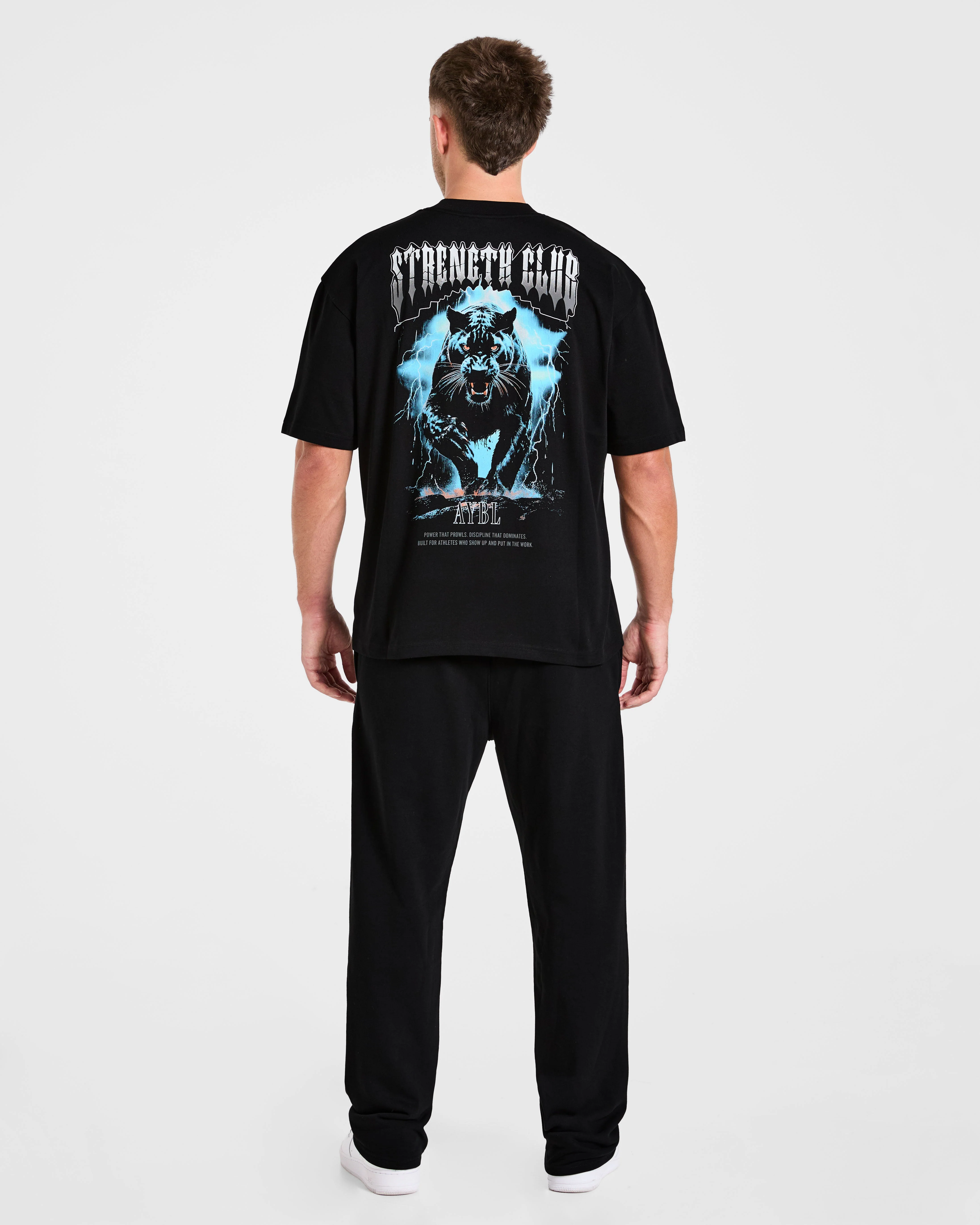 Hunt Your Goals Oversized T Shirt - Noir - Image 4