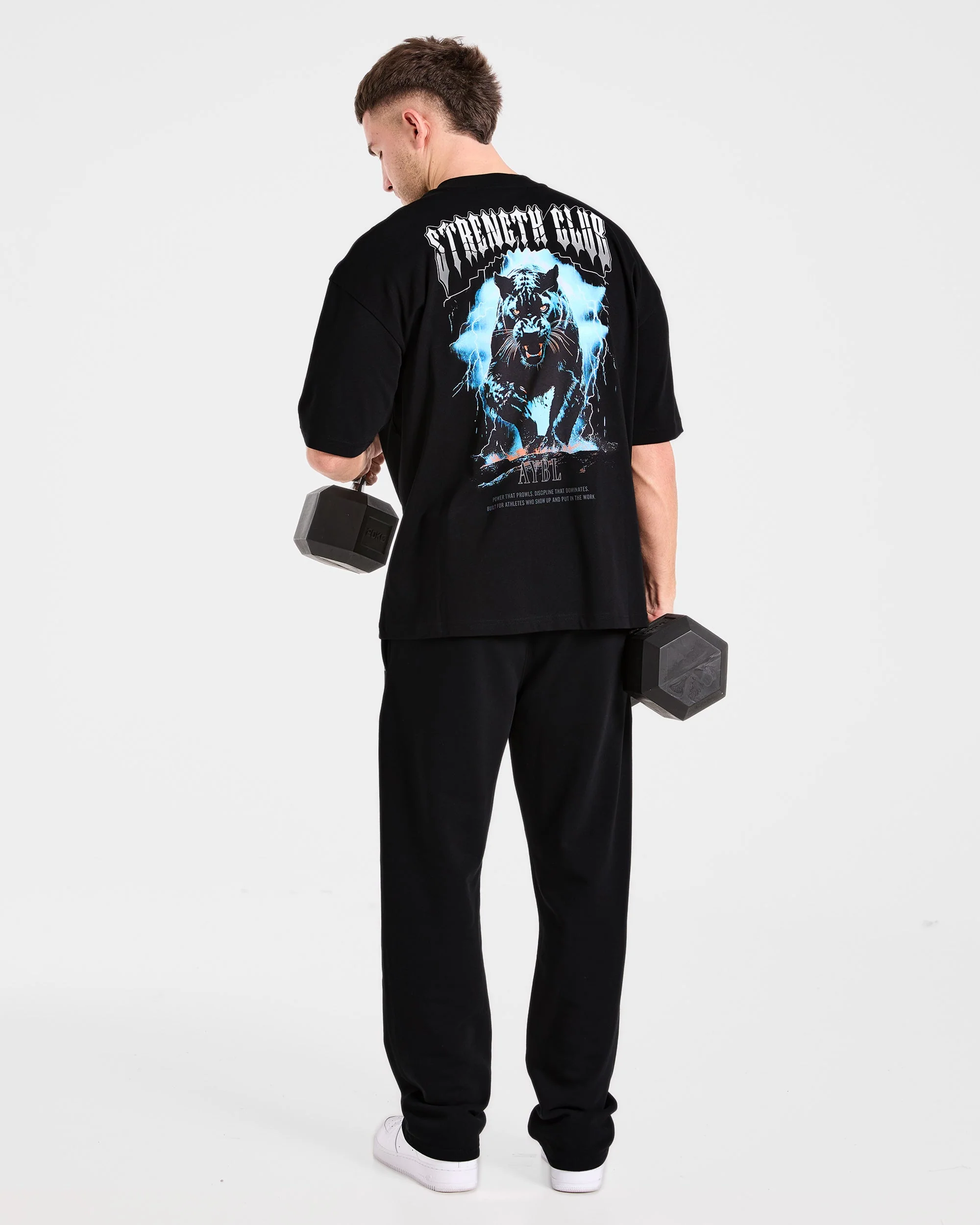 Hunt Your Goals Oversized T Shirt - Noir - Image 8