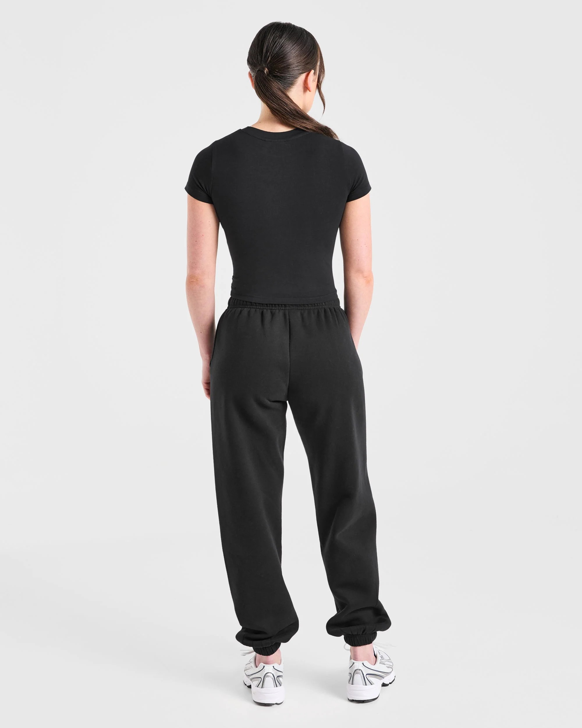 Just a Gym Girl Baby Tee - Black - Image 4