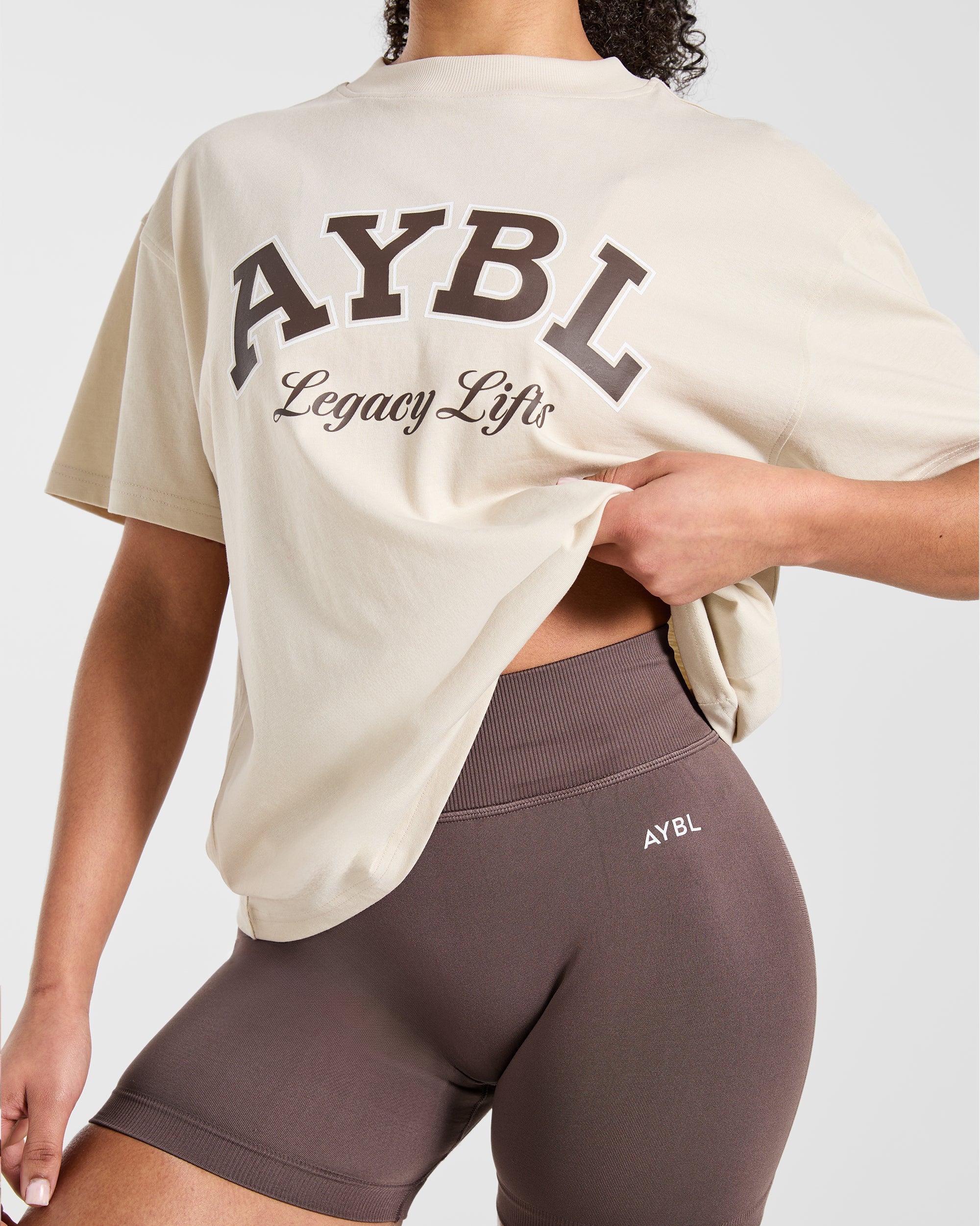 Legacy Lifts Oversized T Shirt - Beige - Image 6