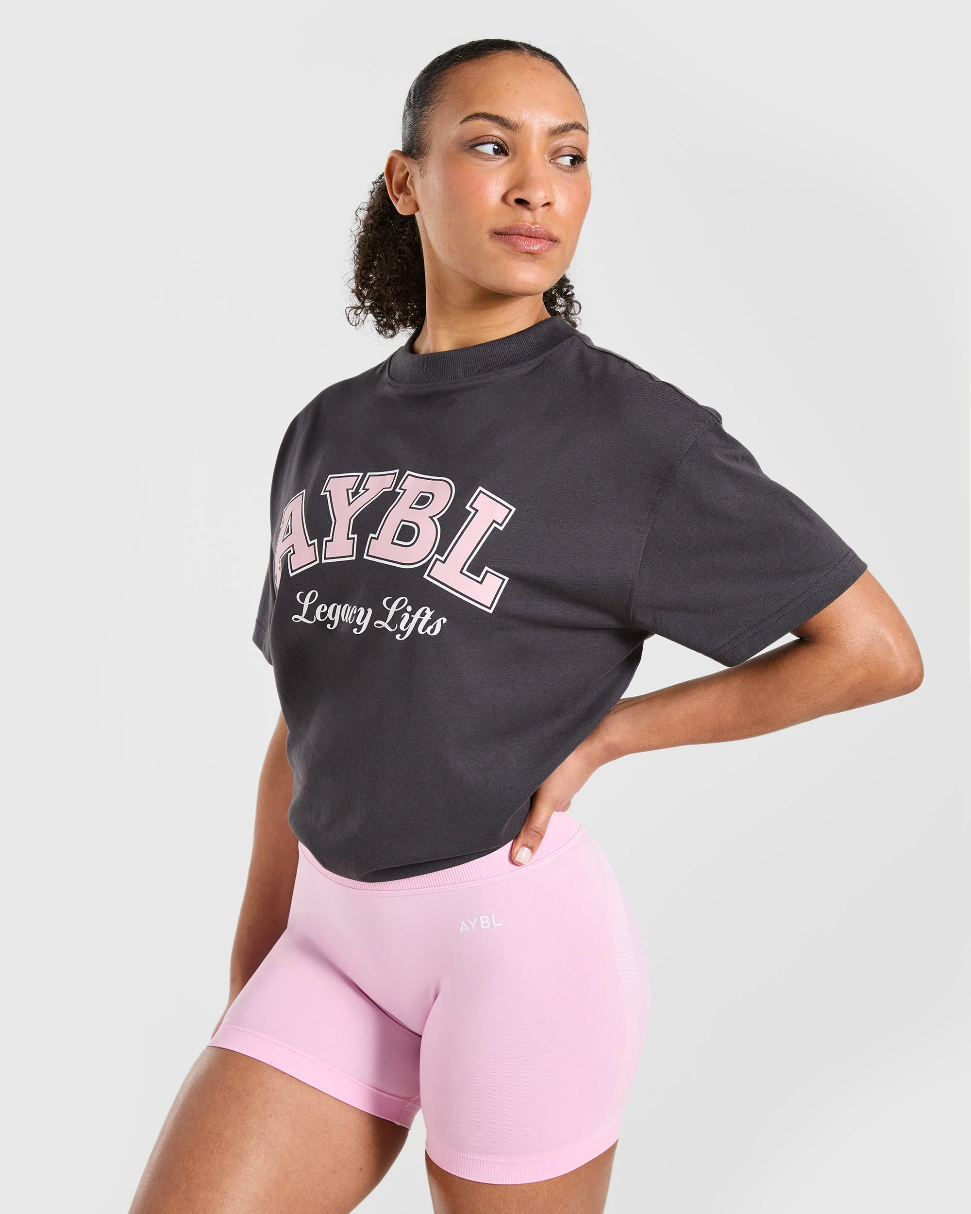 Legacy Lifts Oversized T Shirt - Charcoal - Image 8