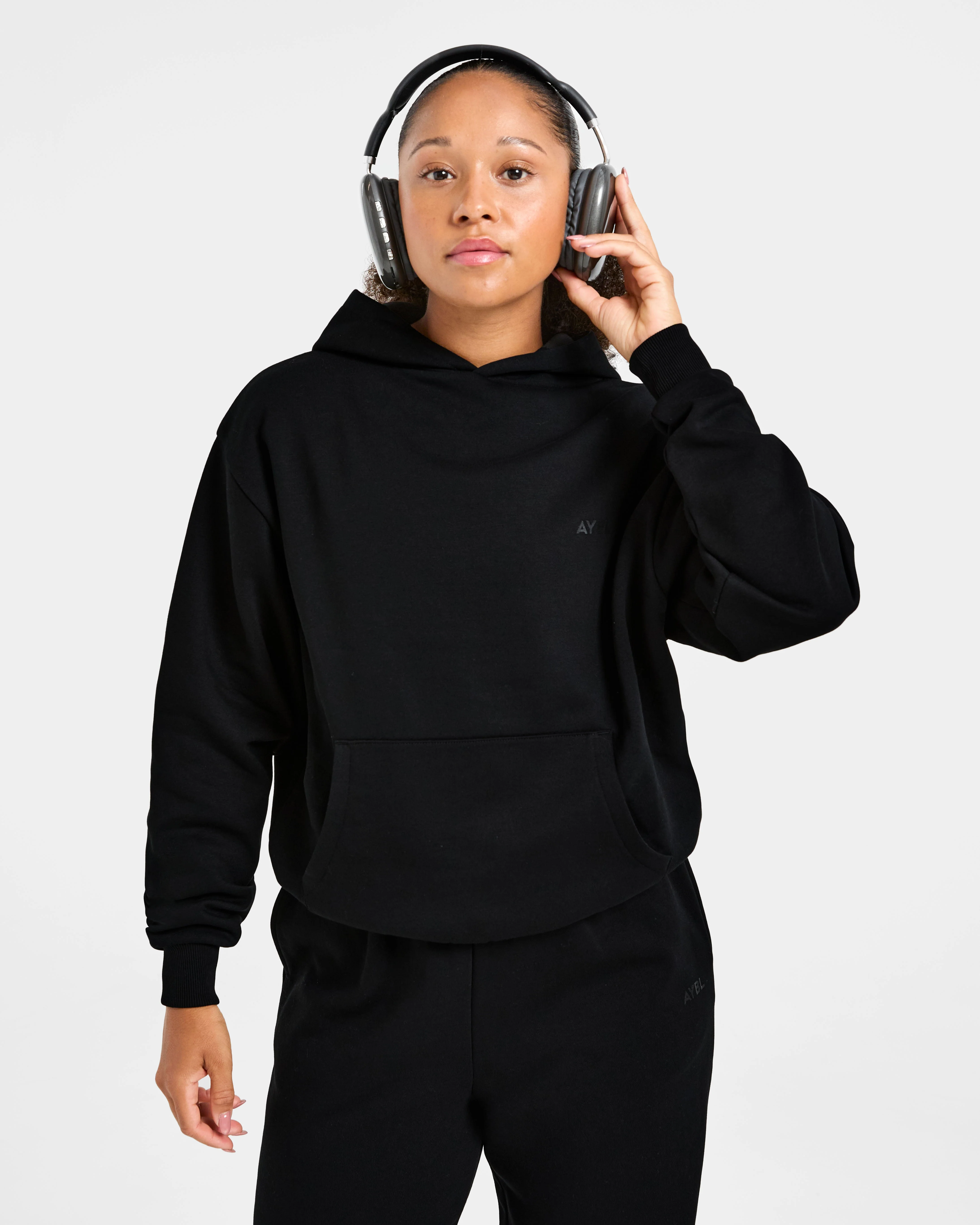 Lifestyle Oversized Hoodie - Noir - Image 8