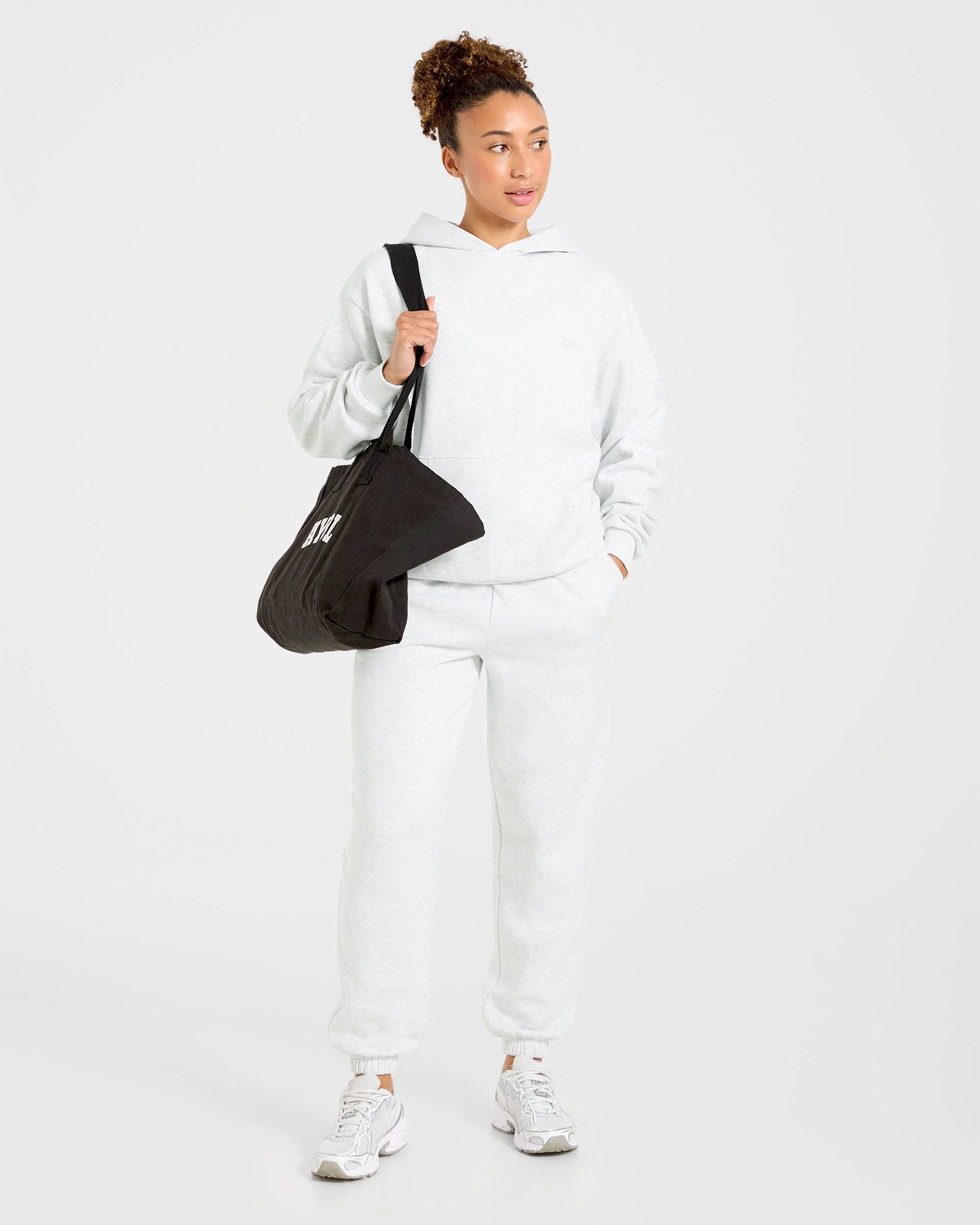 Lifestyle Oversized Hoodie - Heather Gris - Image 7