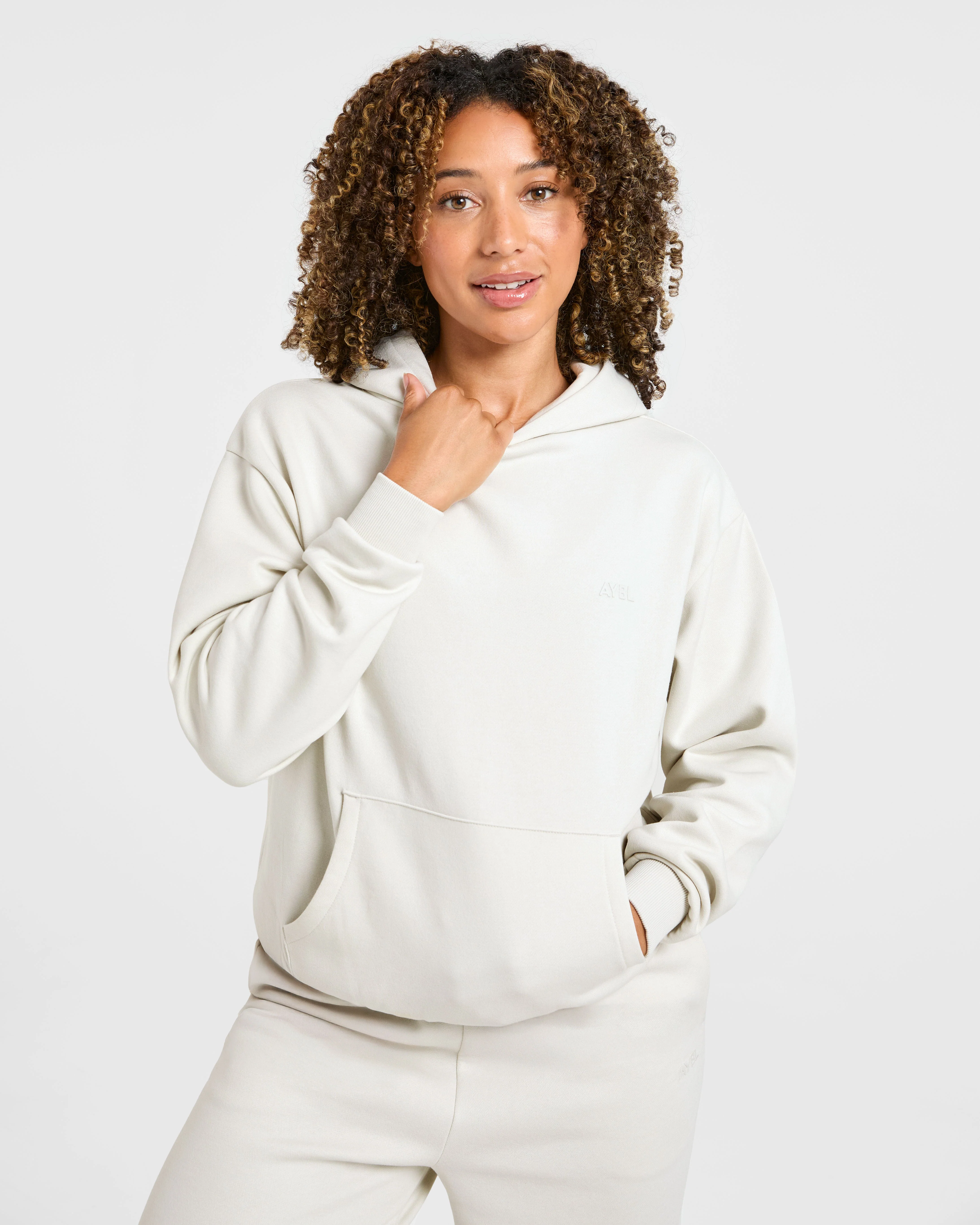 Lifestyle Oversized Hoodie - Off Blanc - Image 8