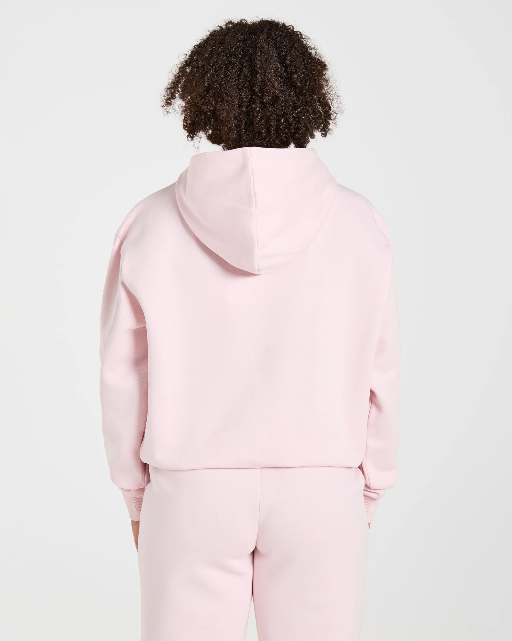 Lifestyle Oversized Hoodie - Pastel Rose - Image 2