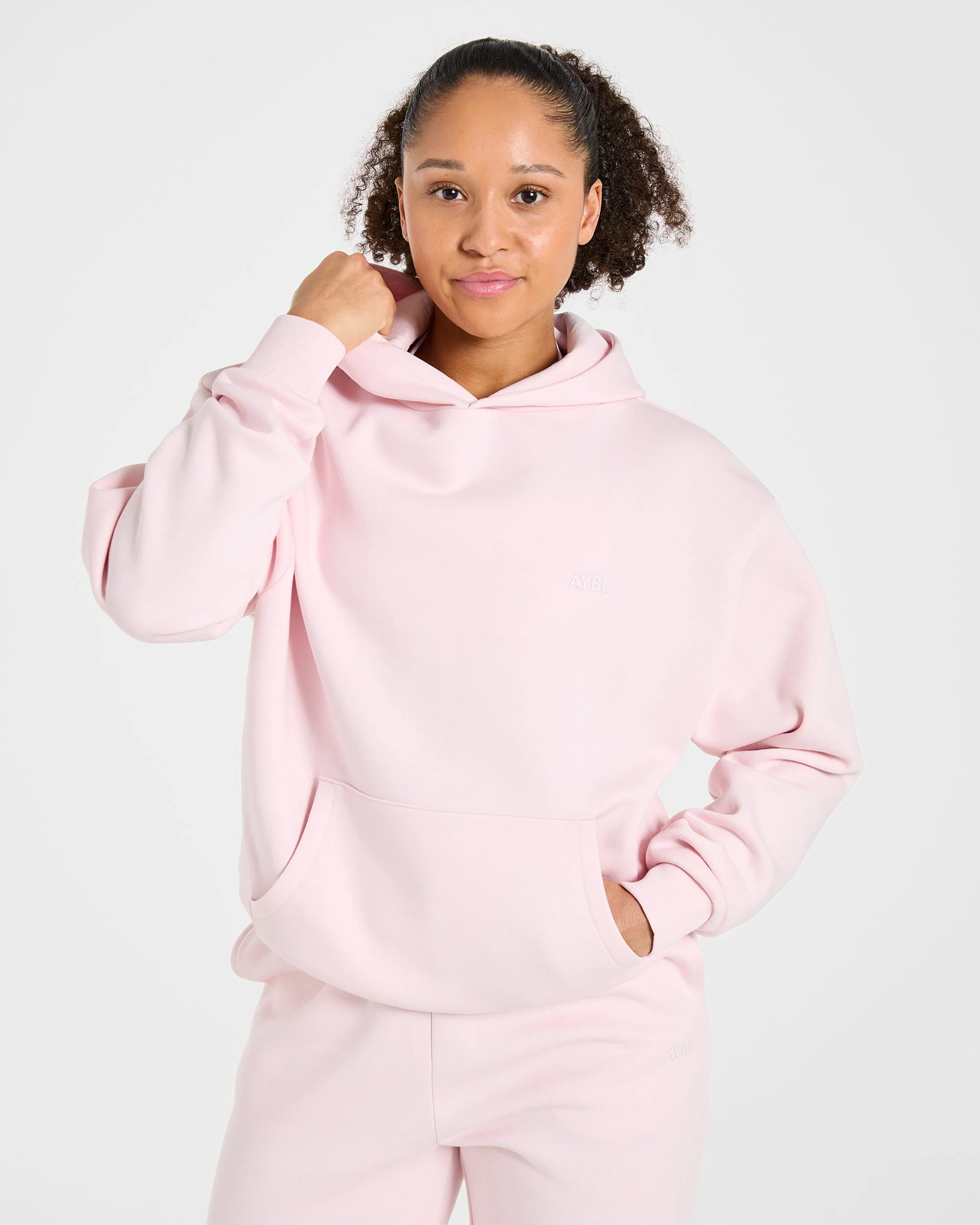 Lifestyle Oversized Hoodie - Pastel Rose - Image 8