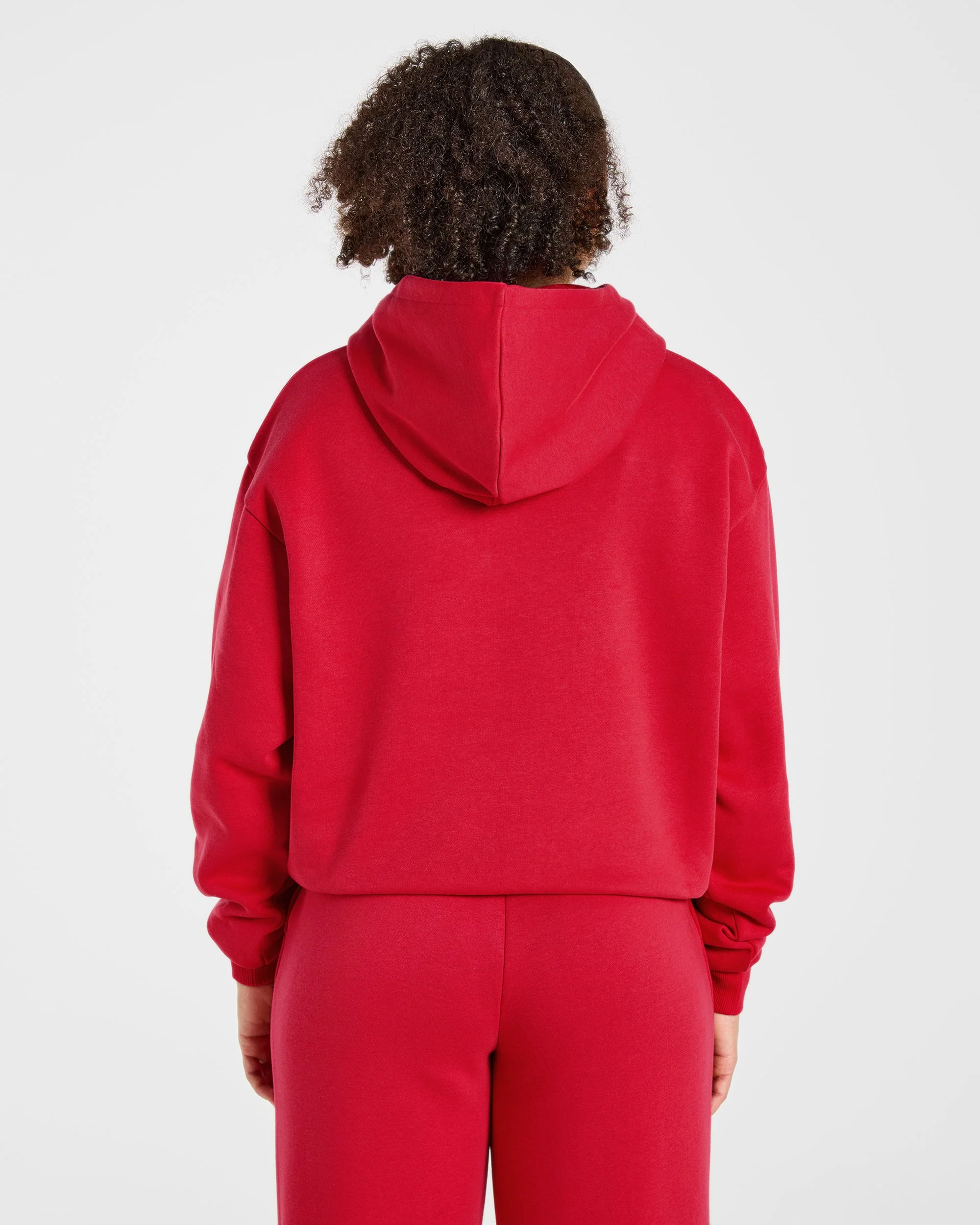 Lifestyle Oversized Hoodie - Rouge - Image 2