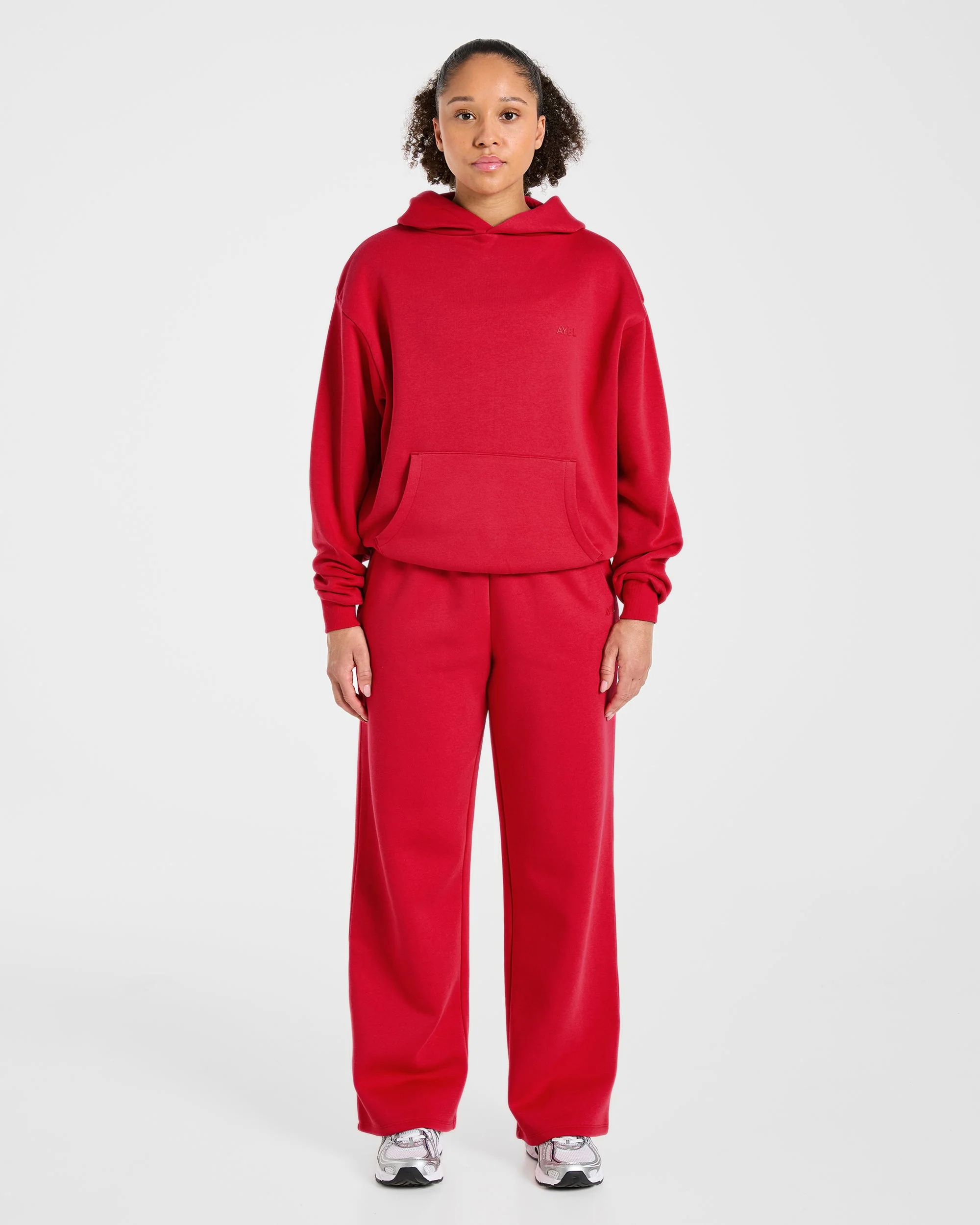 Lifestyle Oversized Hoodie - Rouge - Image 3