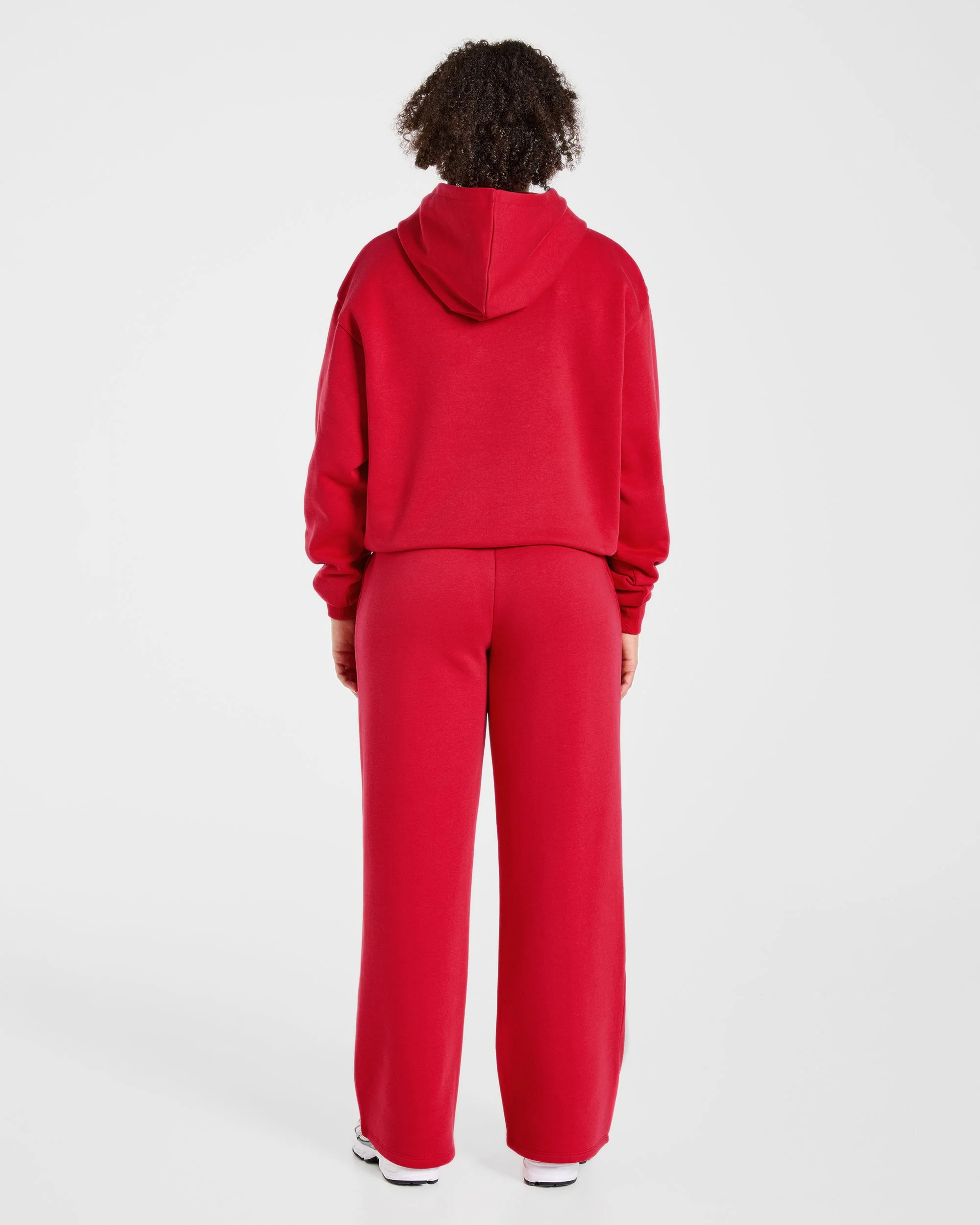 Lifestyle Oversized Hoodie - Rouge - Image 4