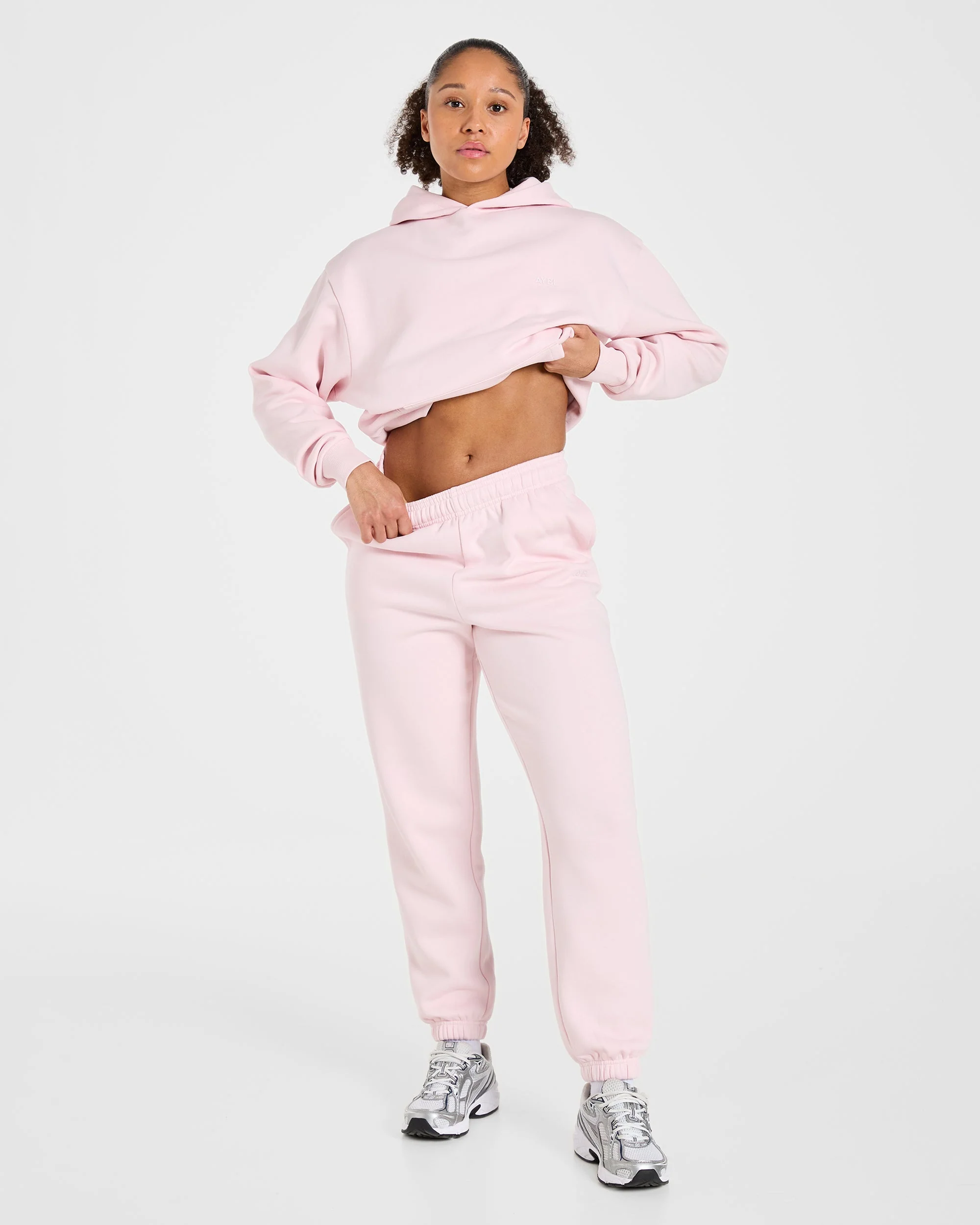 Lifestyle Oversized Joggers - Pastel Rose - Image 7
