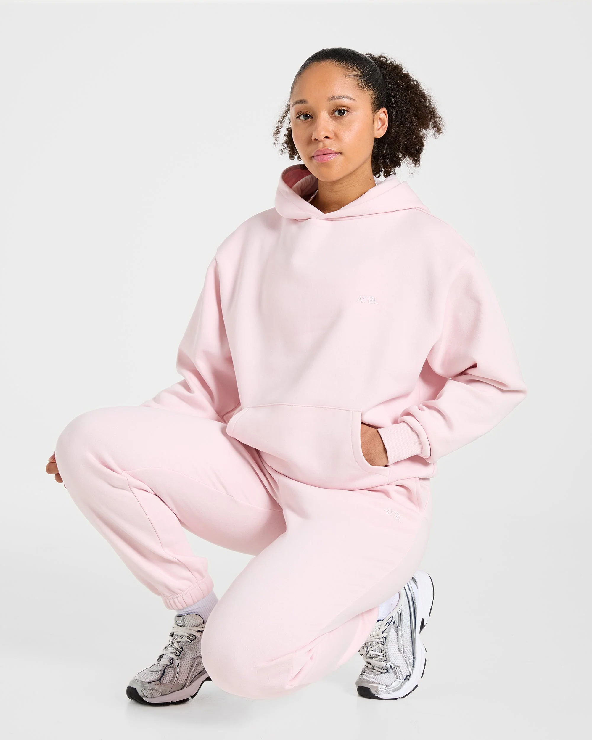 Lifestyle Oversized Joggers - Pastel Rose - Image 8