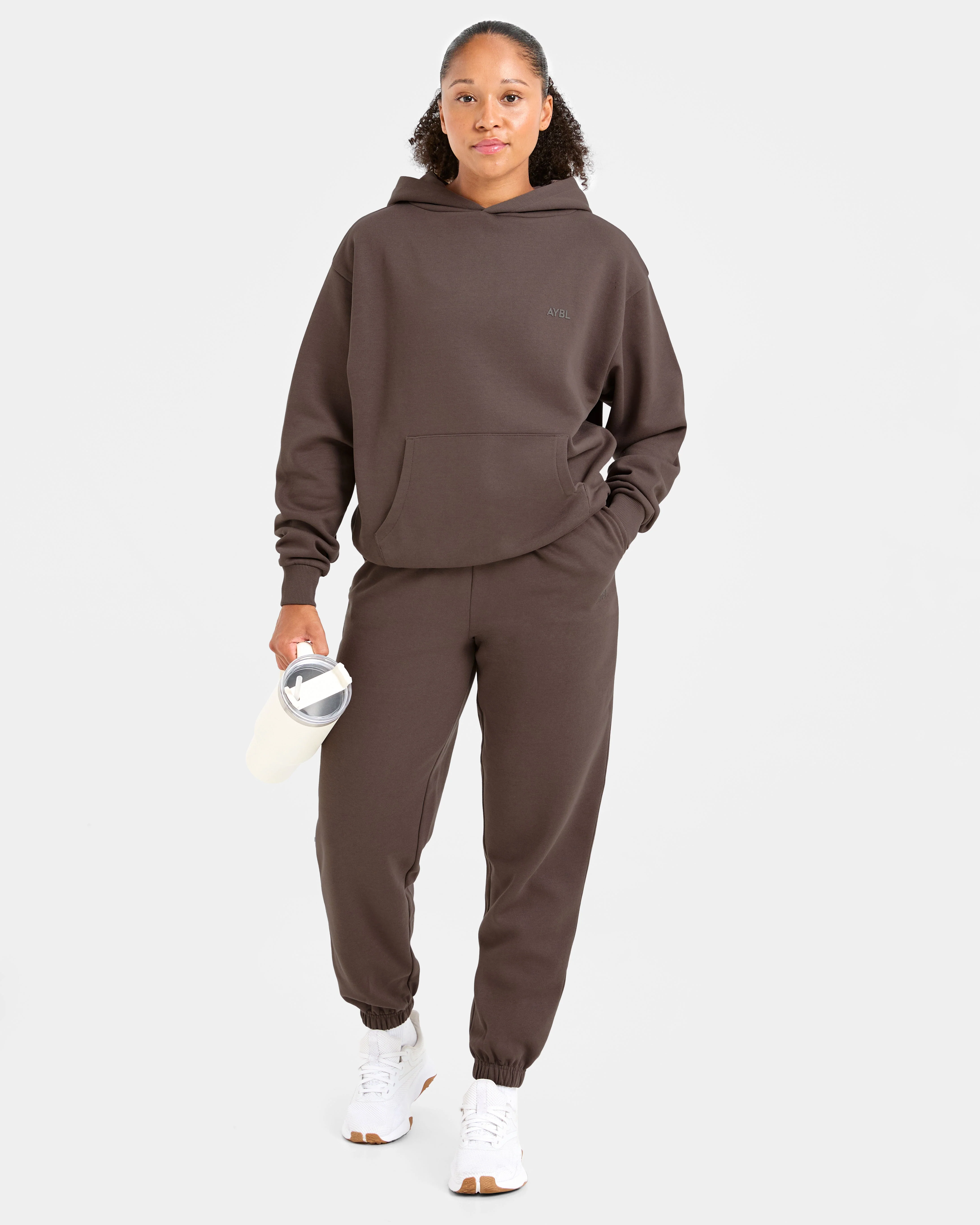 Lifestyle Oversized Joggers - Umber Marron - Image 7