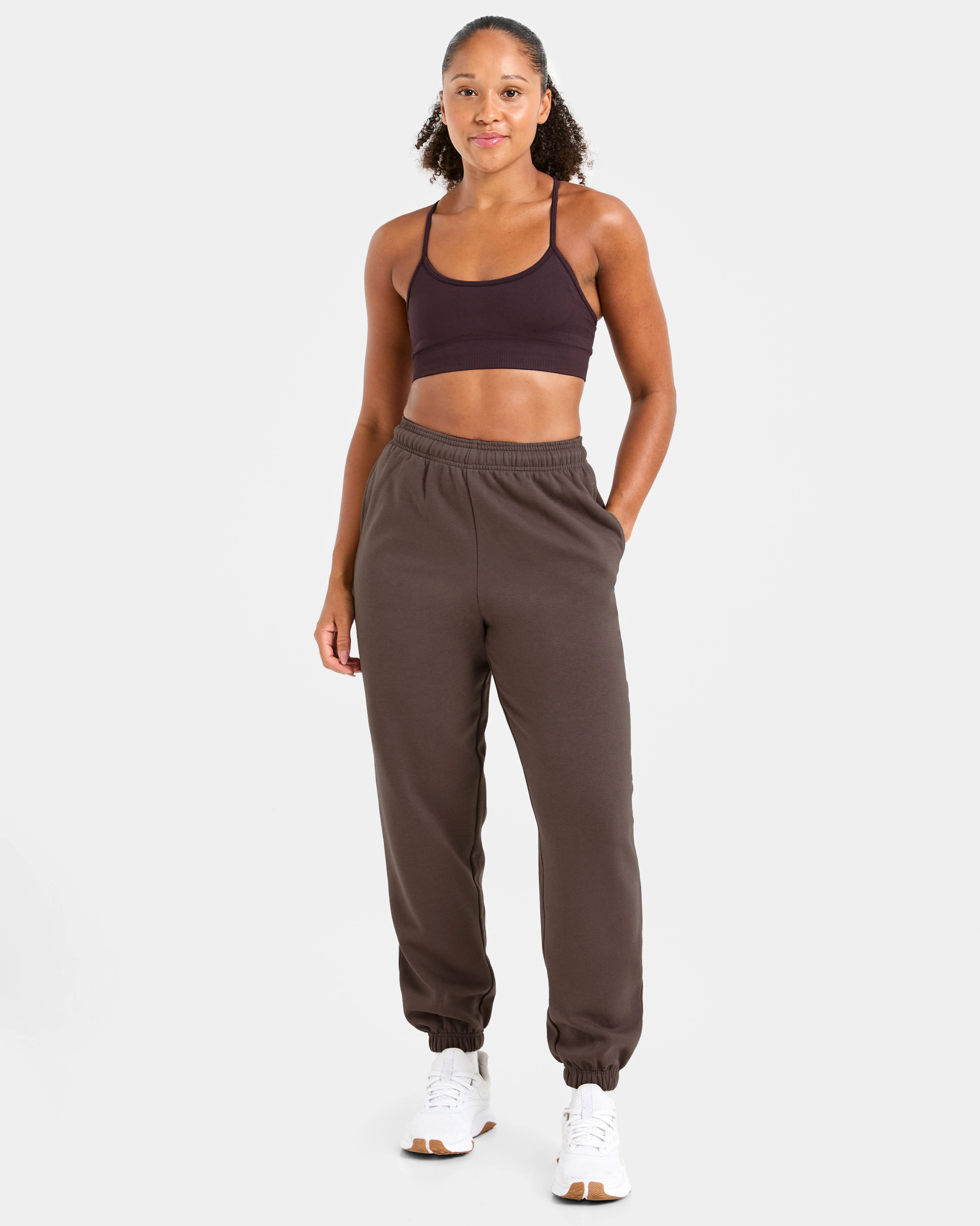 Lifestyle Oversized Joggers - Umber Marron - Image 8
