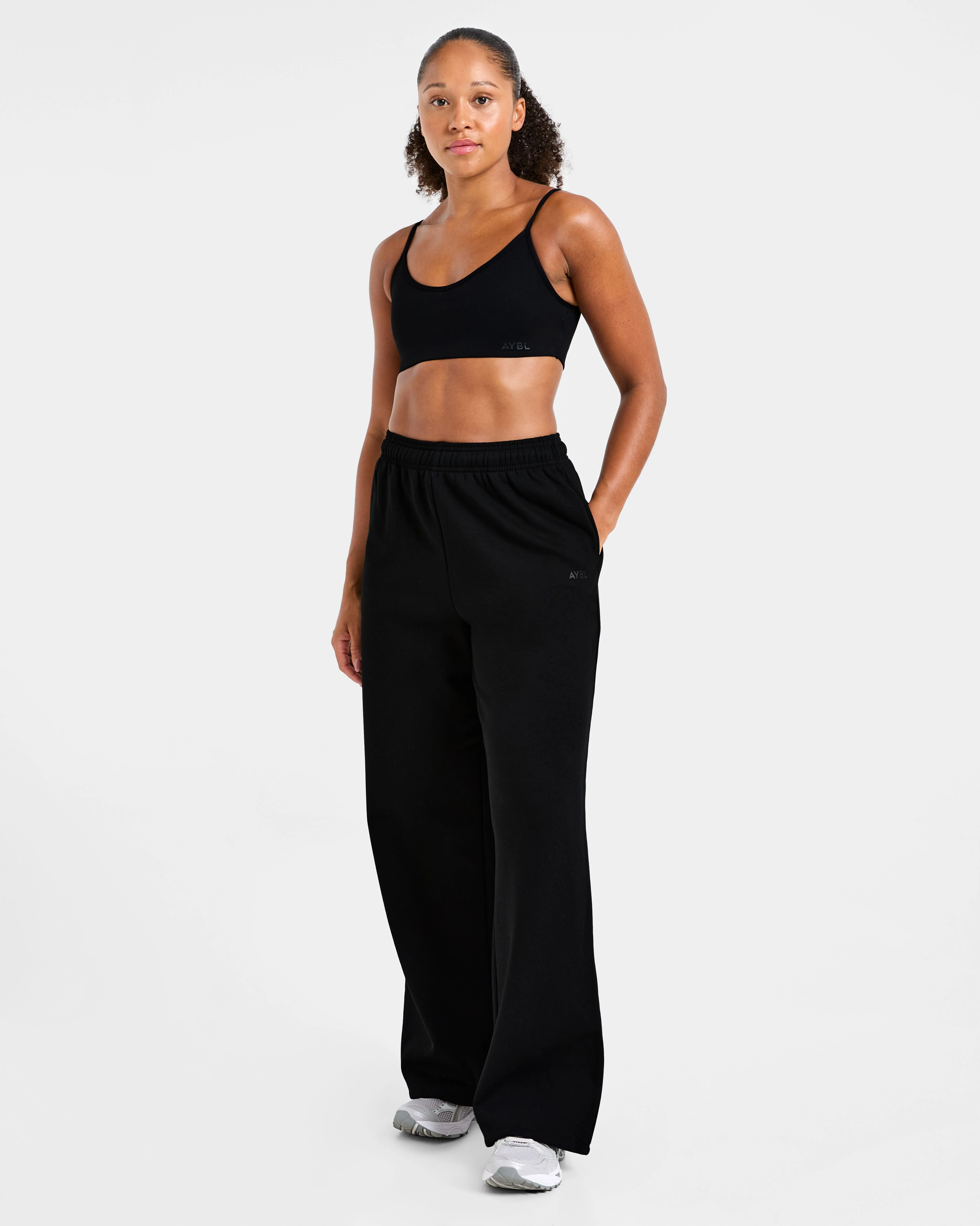 Lifestyle Oversized Straight Leg Joggers - Noir - Image 8