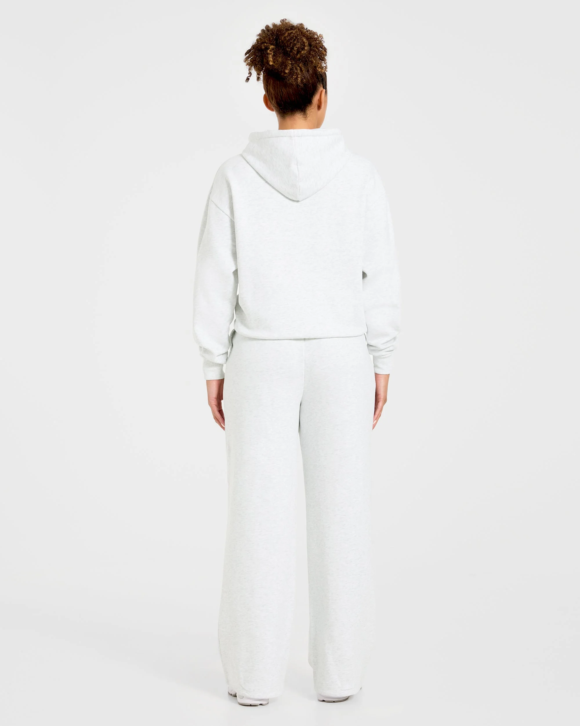 Lifestyle Oversized Straight Leg Joggers - Heather Gris - Image 4