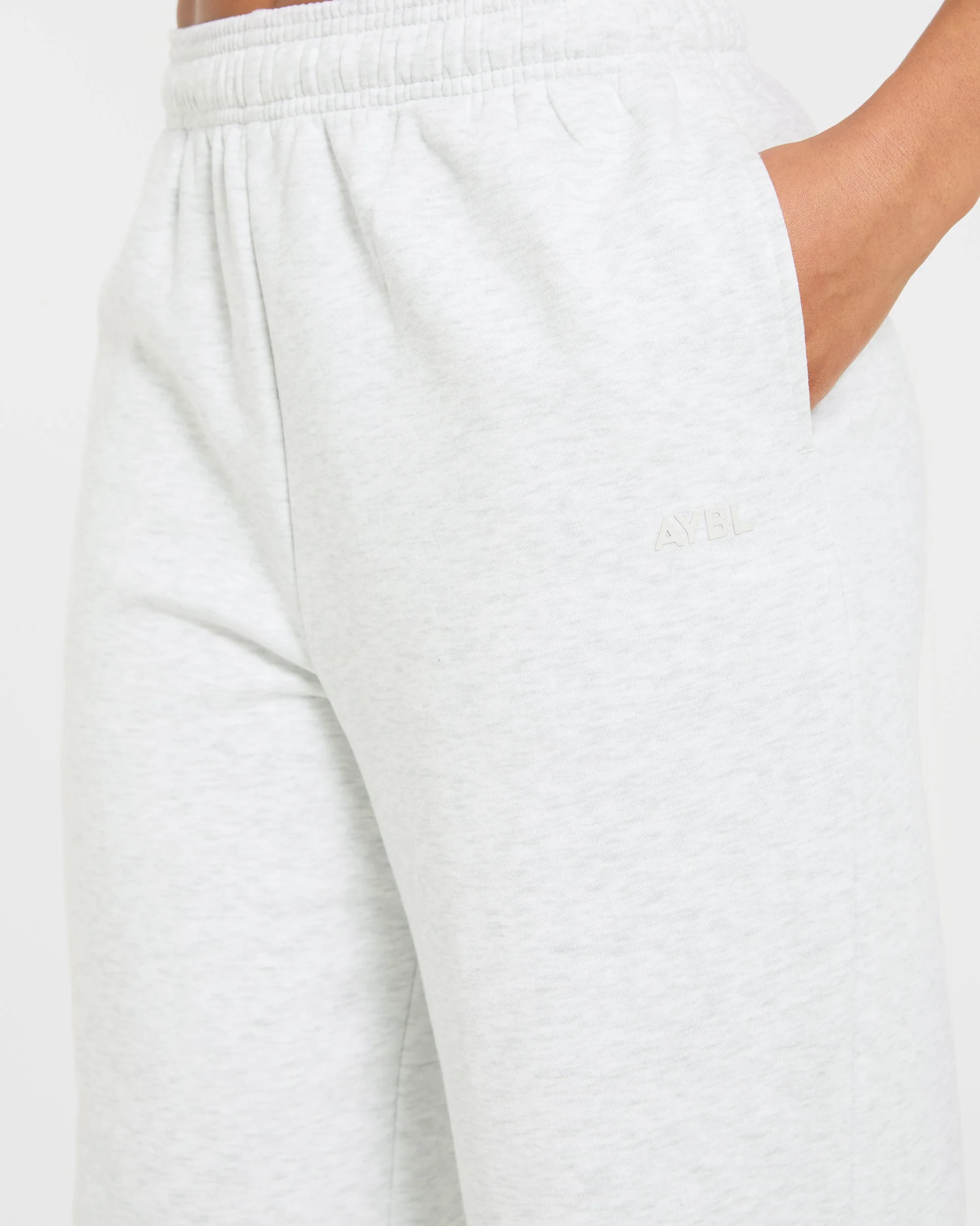 Lifestyle Oversized Straight Leg Joggers - Heather Gris - Image 5