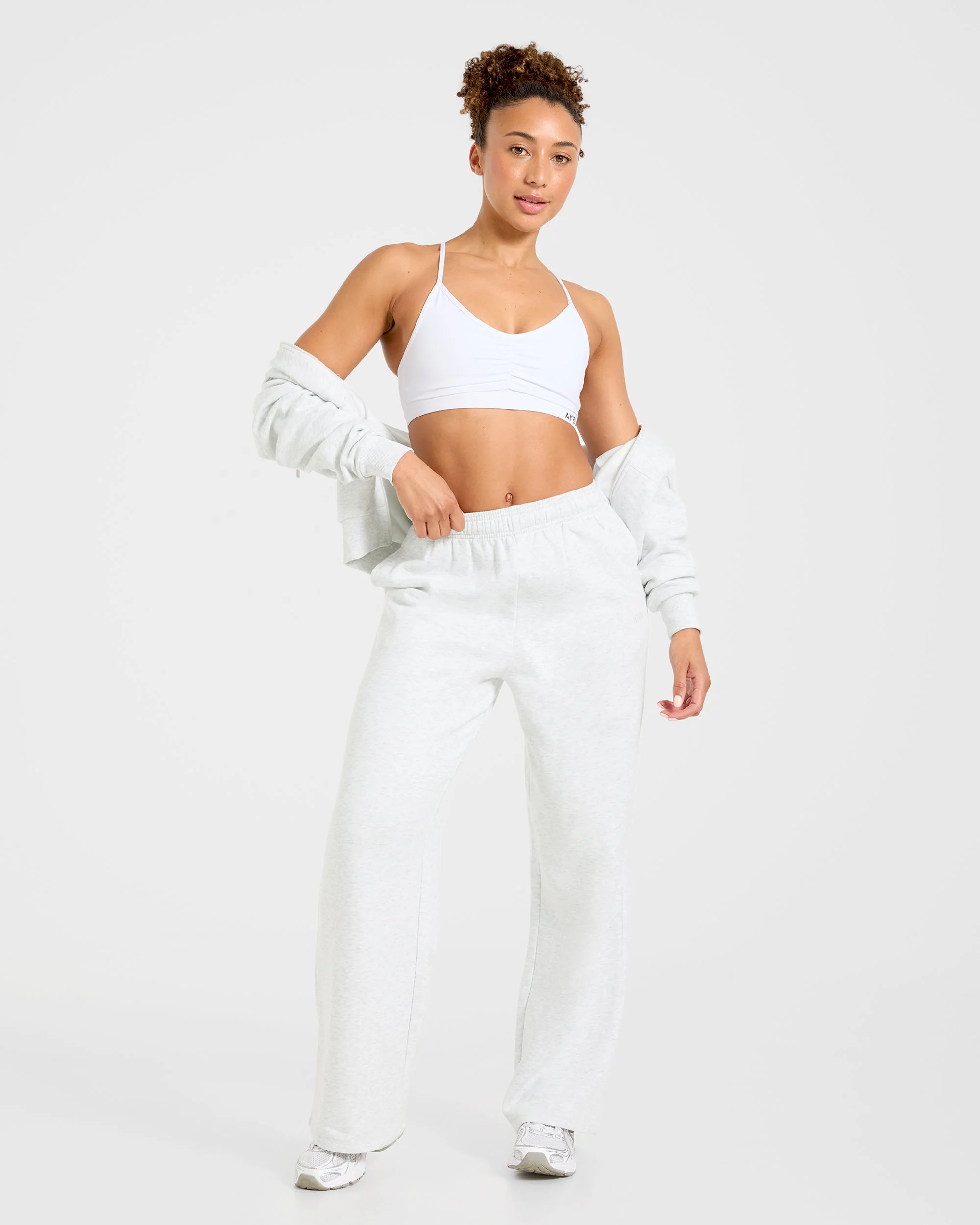 Lifestyle Oversized Straight Leg Joggers - Heather Gris - Image 8