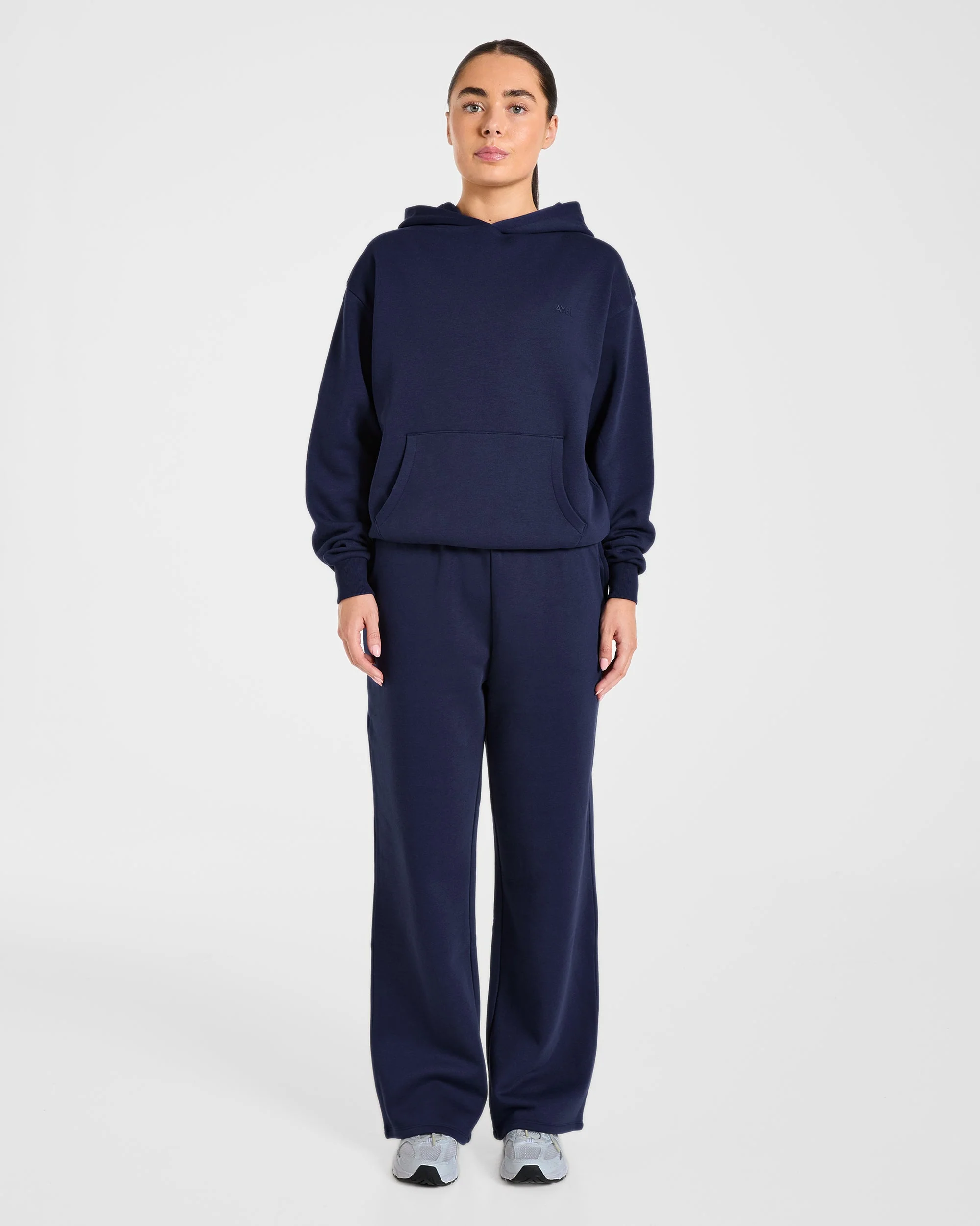 Lifestyle Oversized Straight Leg Joggers - Navy - Image 3