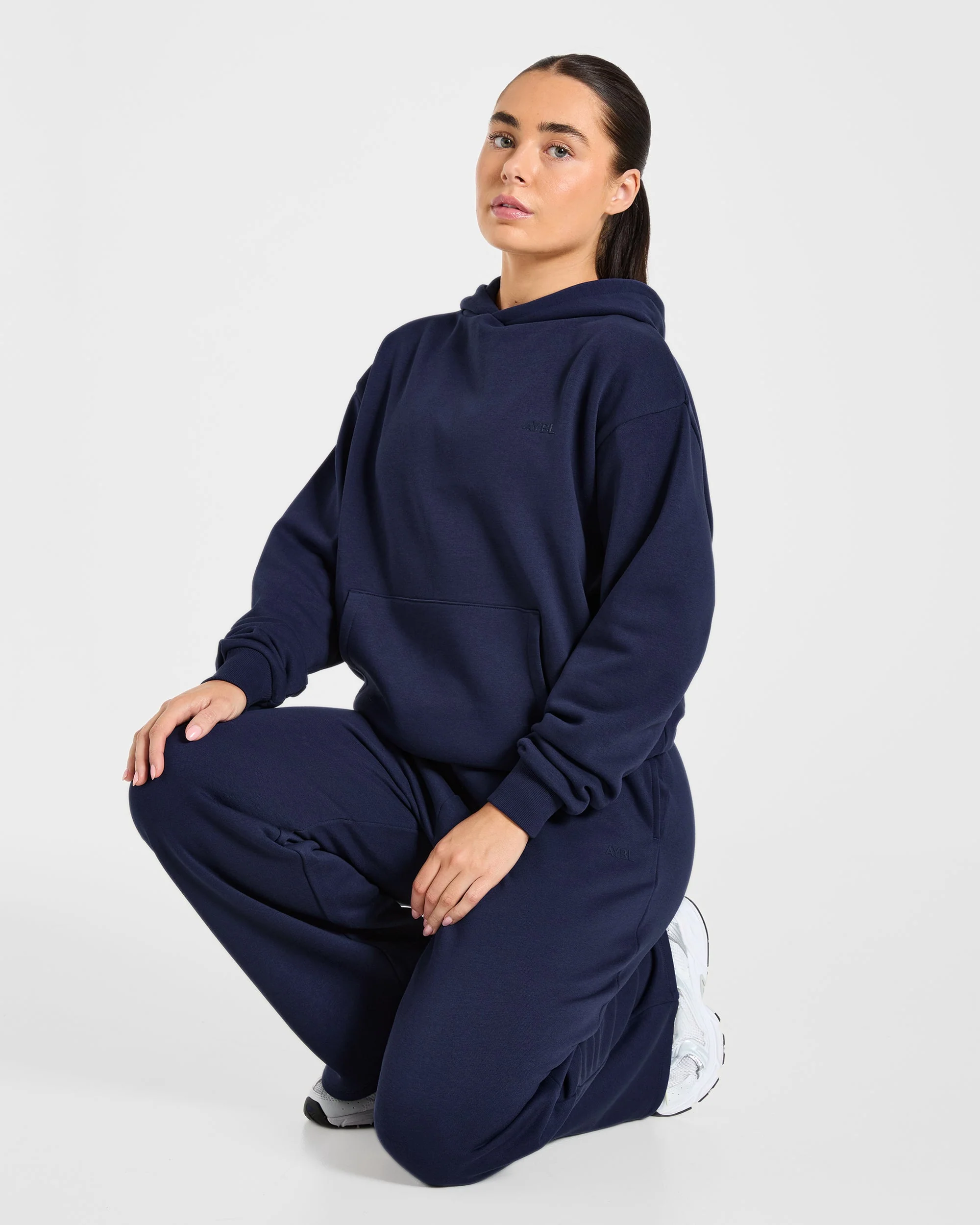 Lifestyle Oversized Straight Leg Joggers - Navy - Image 8