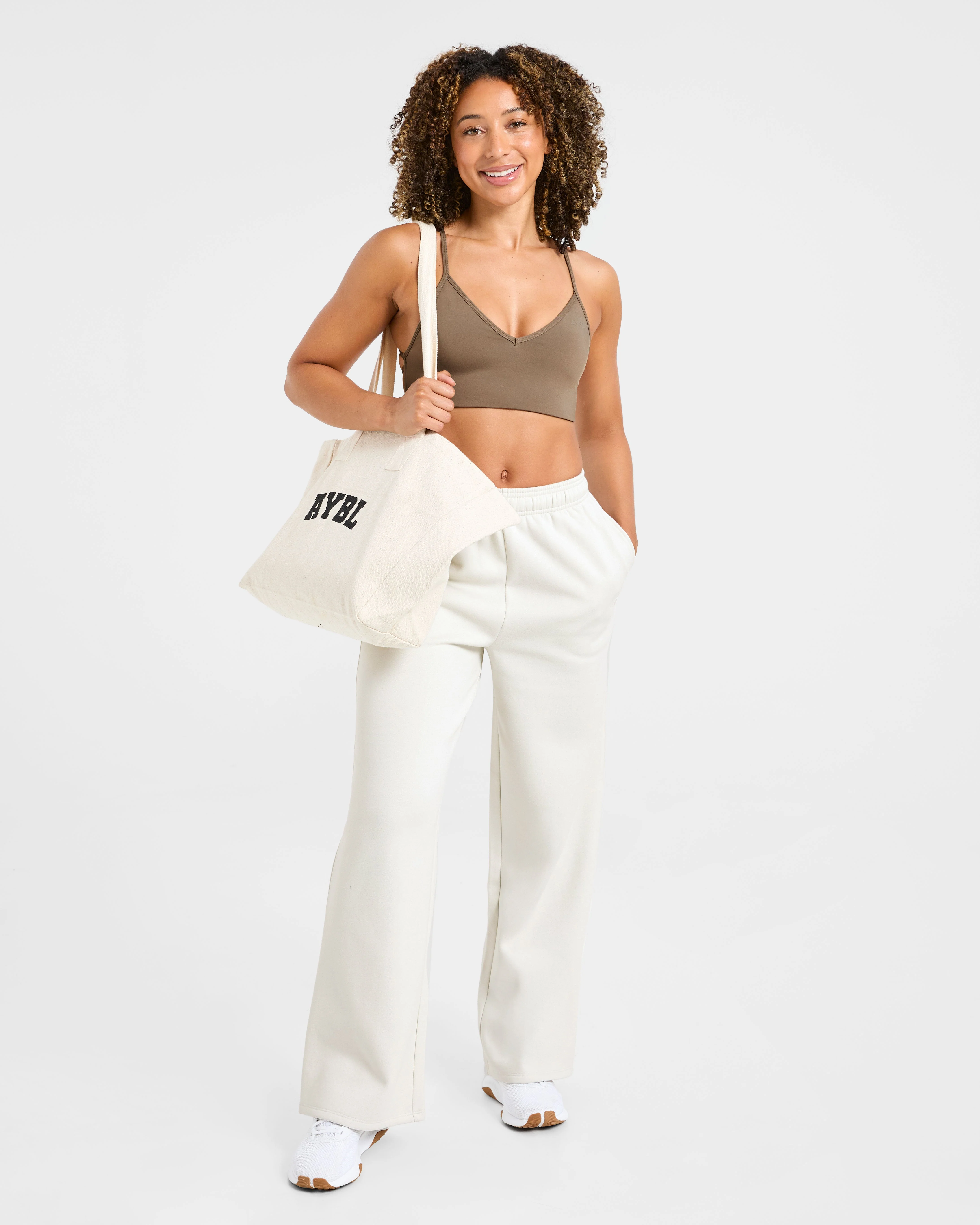 Lifestyle Oversized Straight Leg Joggers - Off Blanc - Image 8