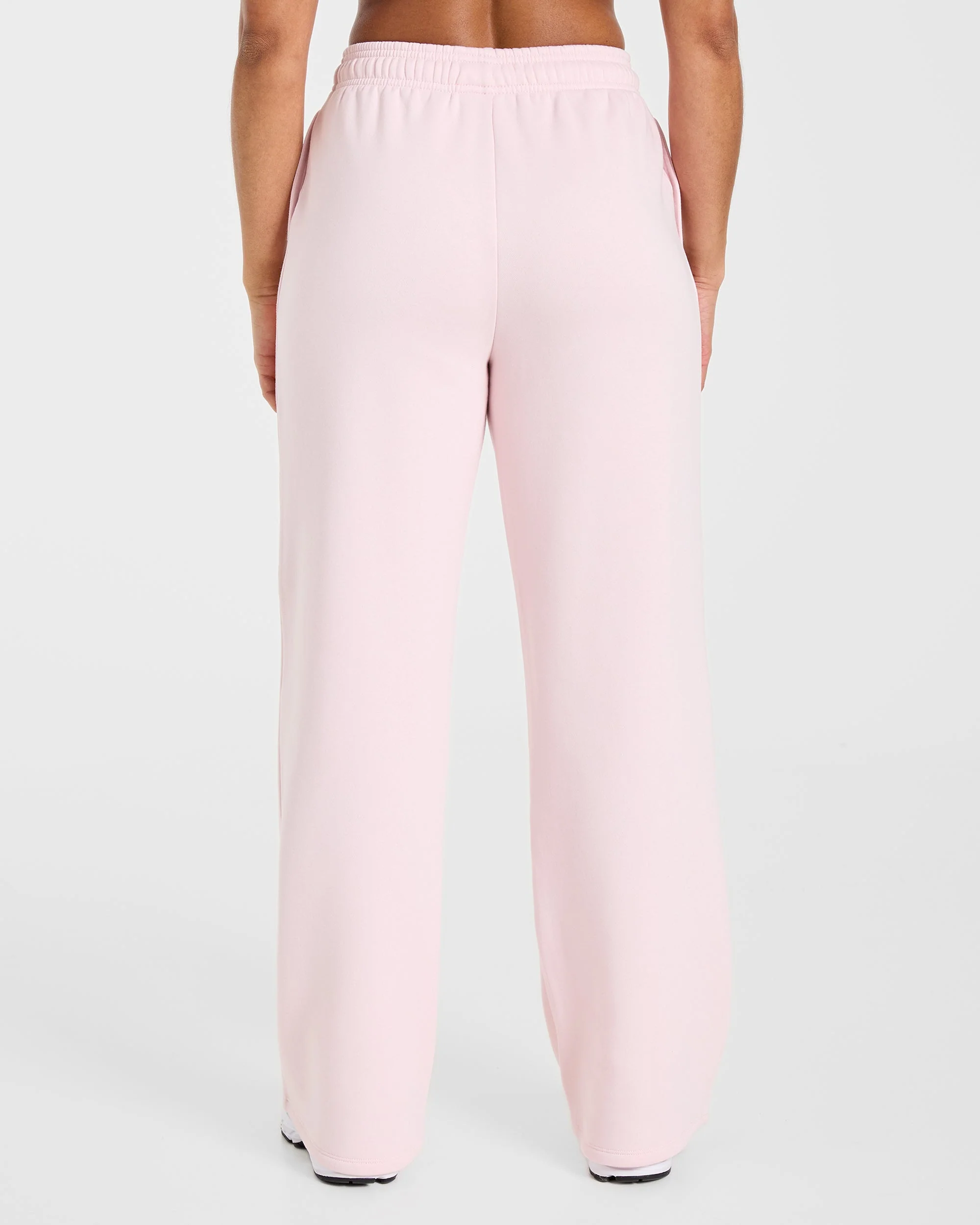 Lifestyle Oversized Straight Leg Joggers - Pastel Rose - Image 2