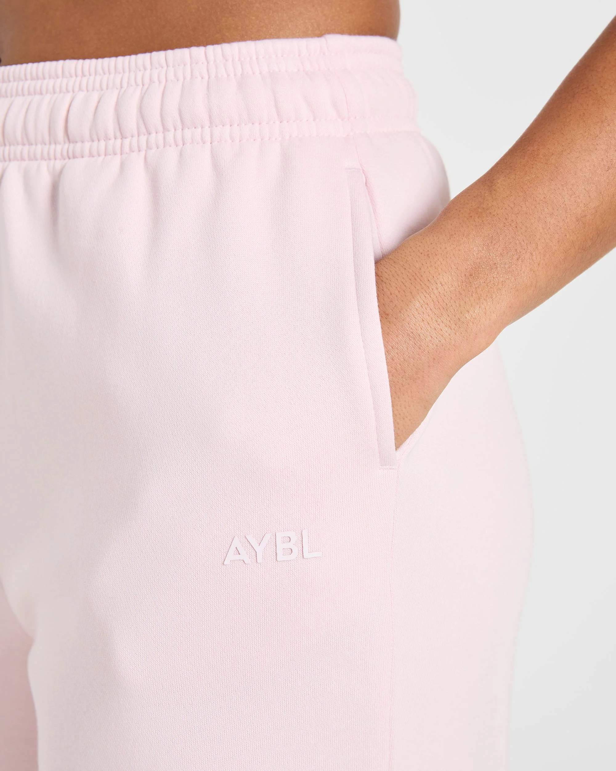 Lifestyle Oversized Straight Leg Joggers - Pastel Rose - Image 5