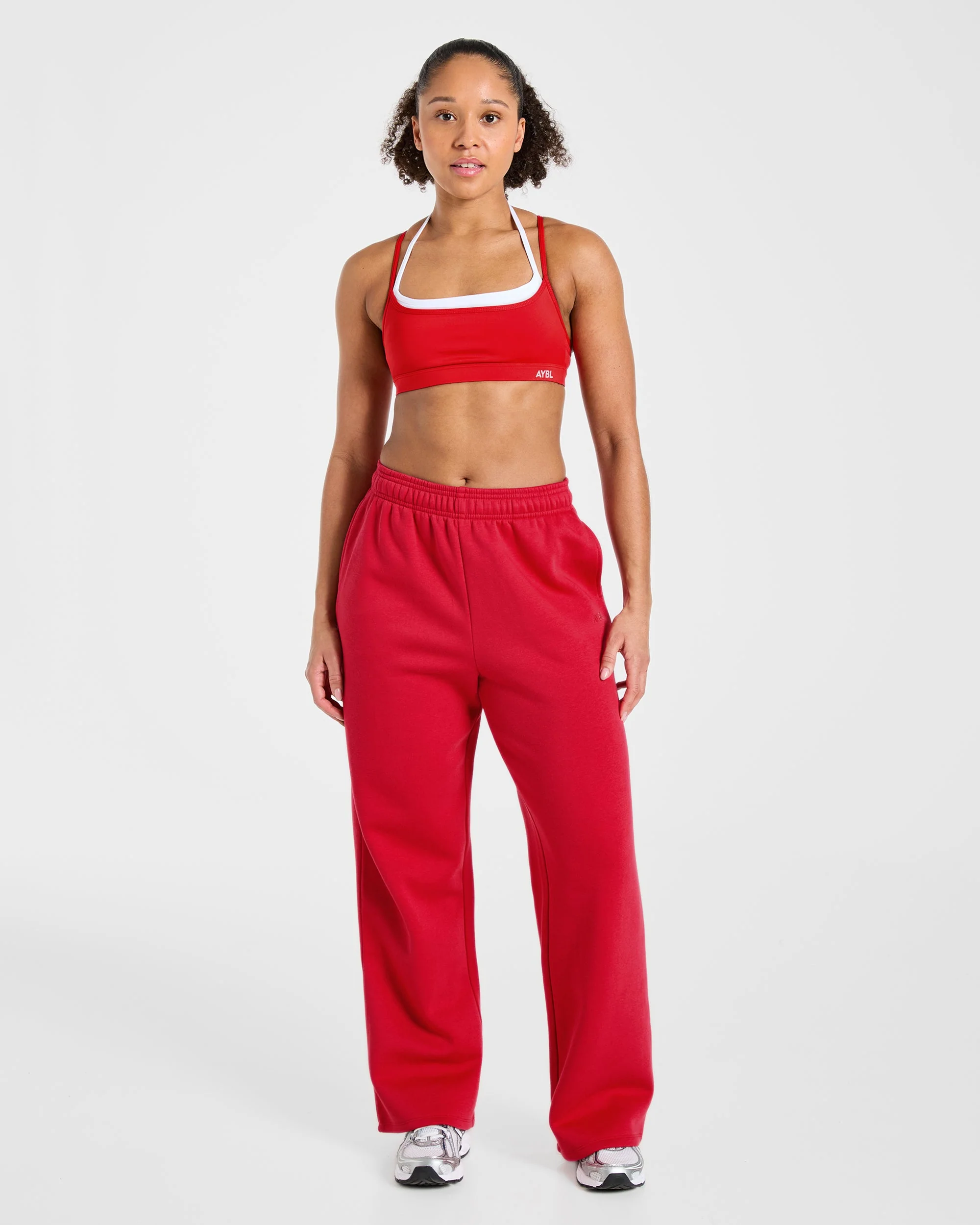 Lifestyle Oversized Straight Leg Joggers - Rouge - Image 3