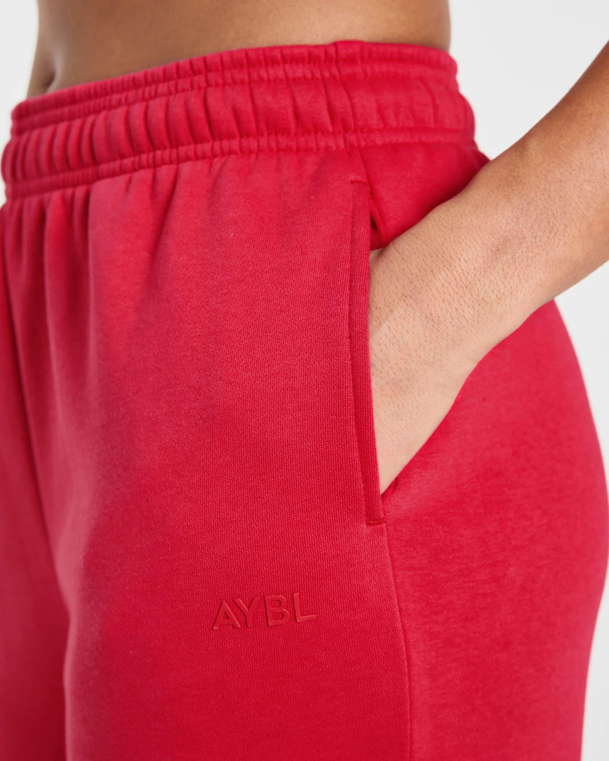 Lifestyle Oversized Straight Leg Joggers - Rouge - Image 5