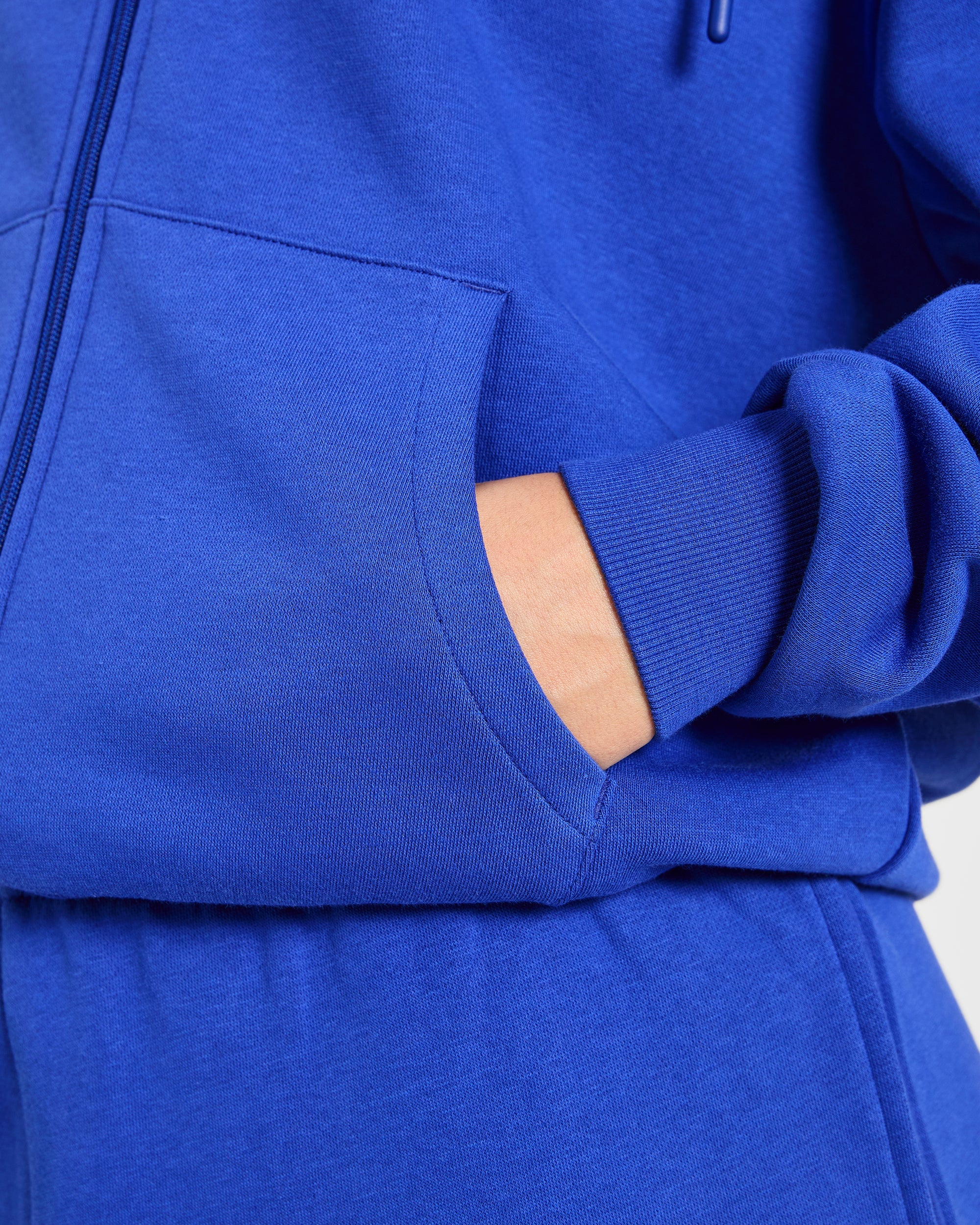 Lifestyle Oversized Zip Up Hoodie - Cobalt - Image 5