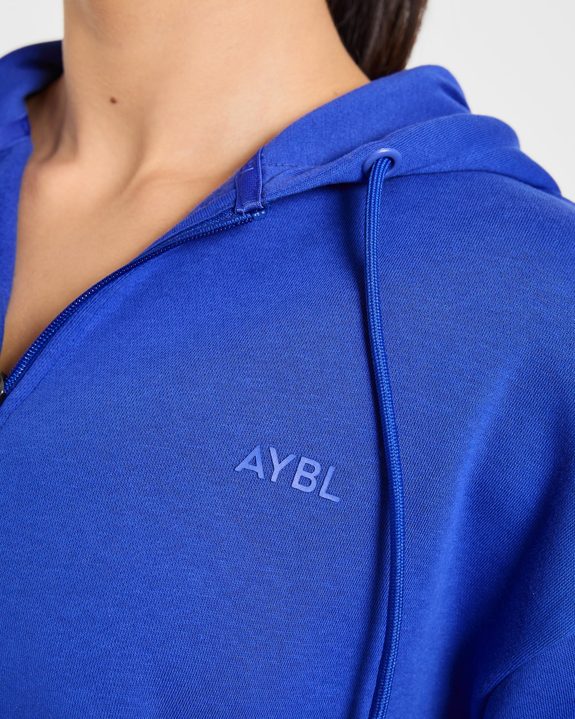 Lifestyle Oversized Zip Up Hoodie - Cobalt - Image 6