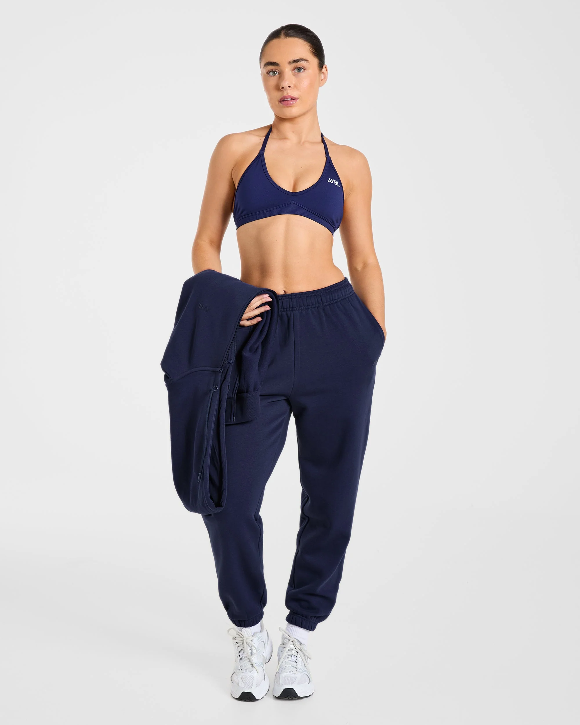 Lifestyle Oversized Zip Up Hoodie - Navy - Image 8
