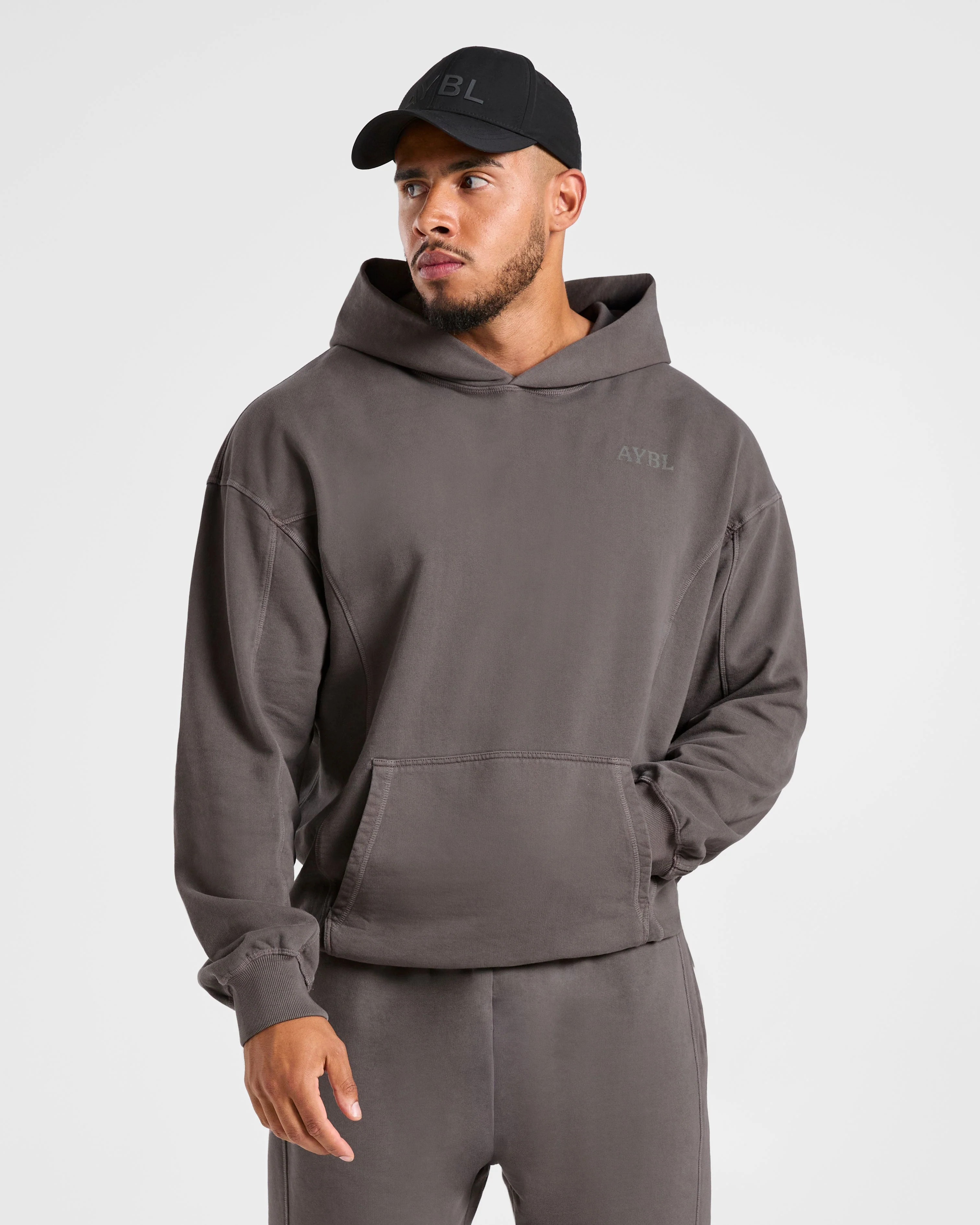 Lift Club Distressed Hoodie - Charcoal - Image 7