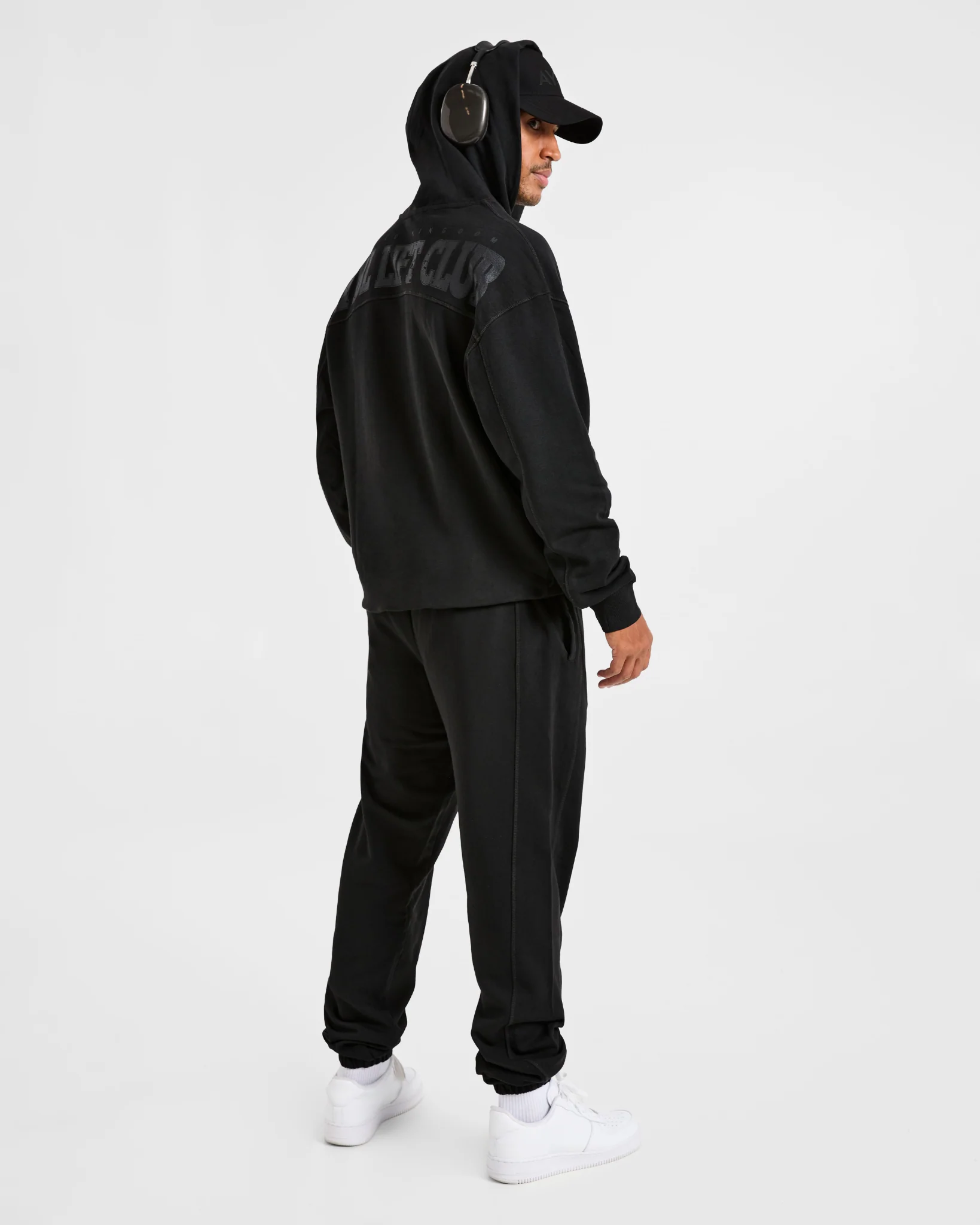 Lift Club Distressed Joggers - Noir/Charcoal - Image 7