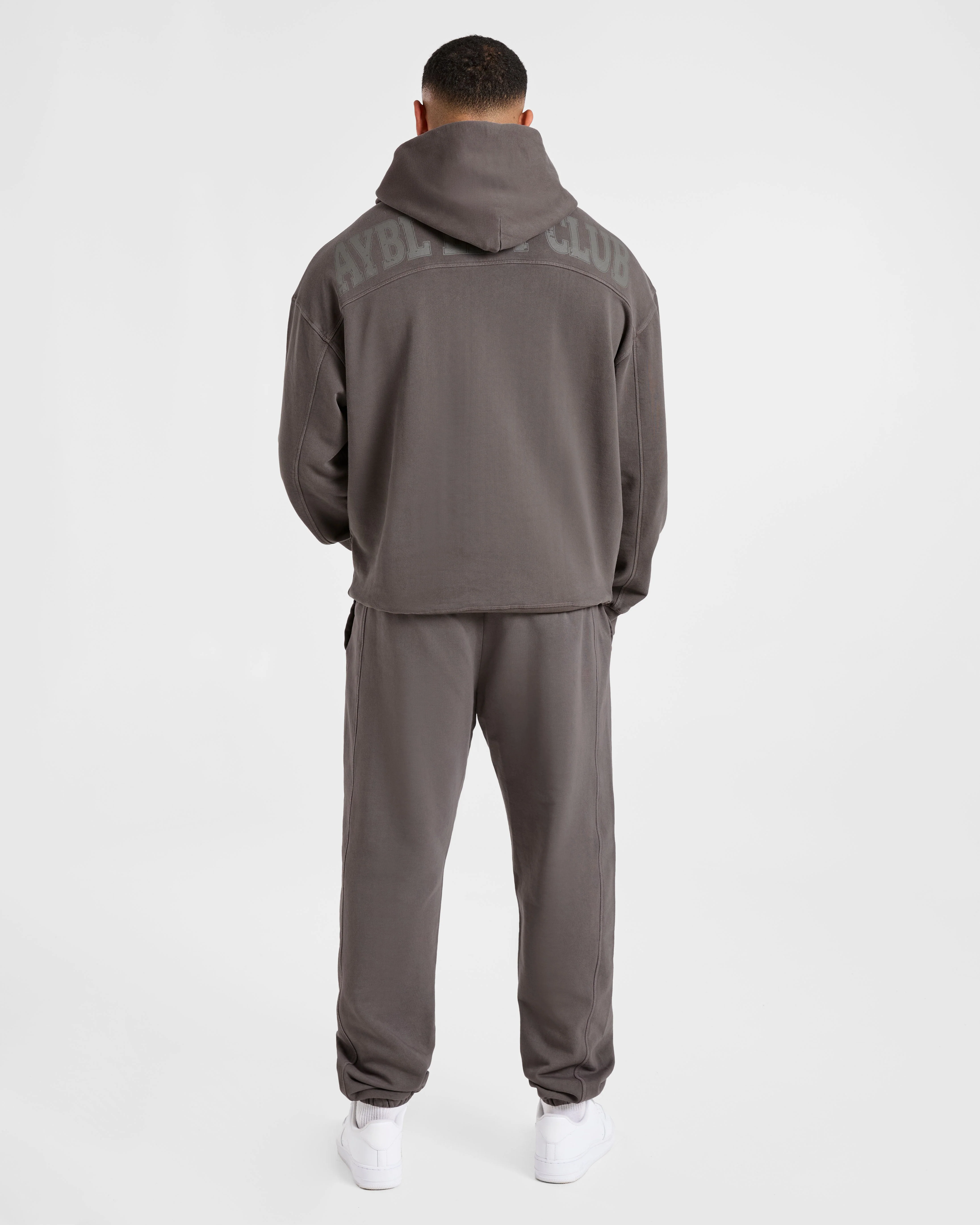 Lift Club Distressed Joggers - Charcoal - Image 4