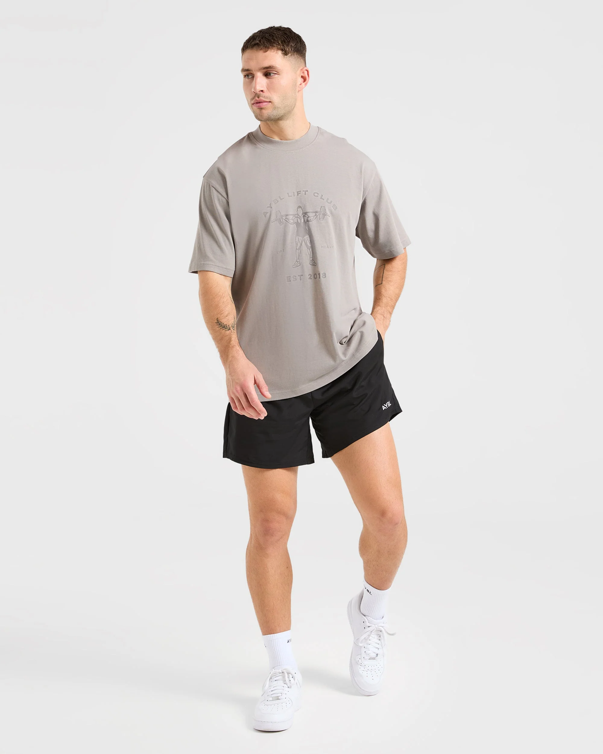 Lift Club Oversized T Shirt - Fog - Image 3