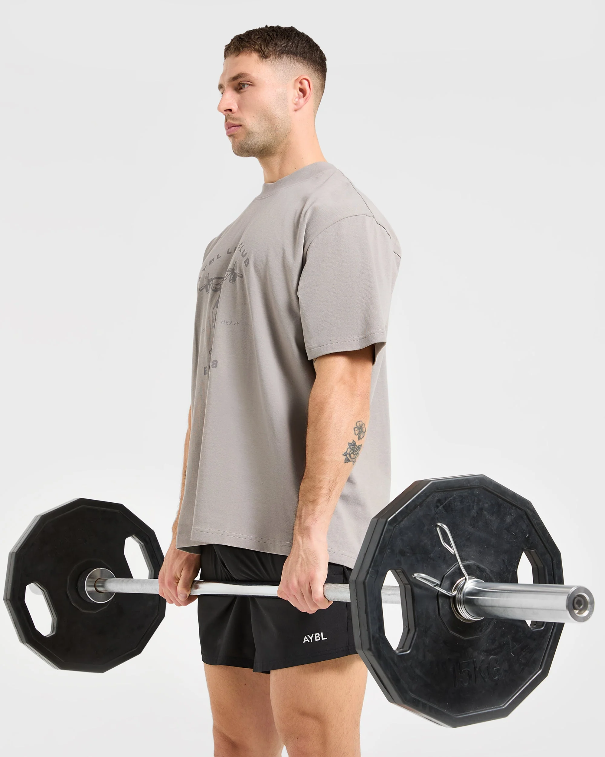 Lift Club Oversized T Shirt - Fog - Image 6