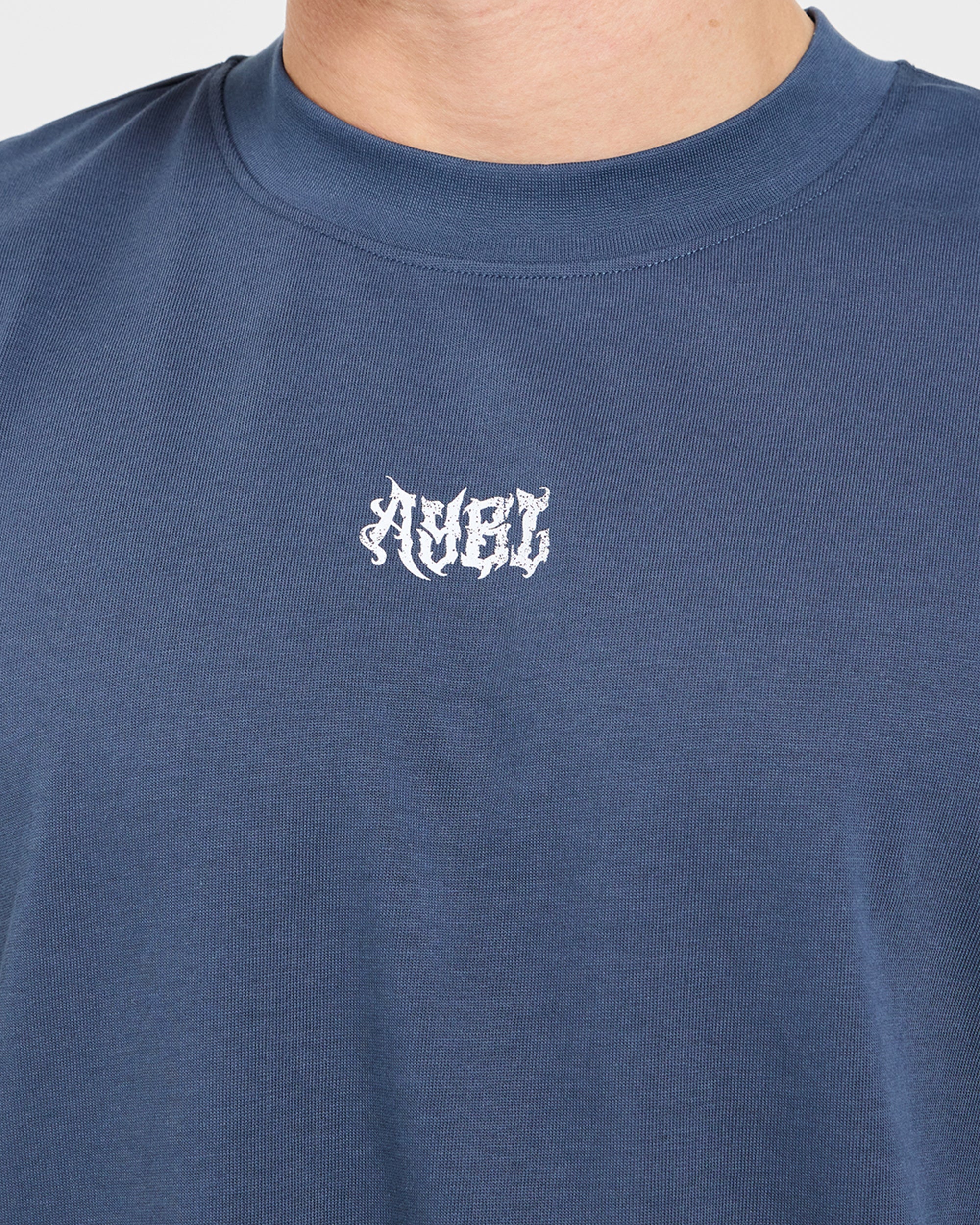 Lift Forge Oversized T Shirt - Slate Navy - Image 6