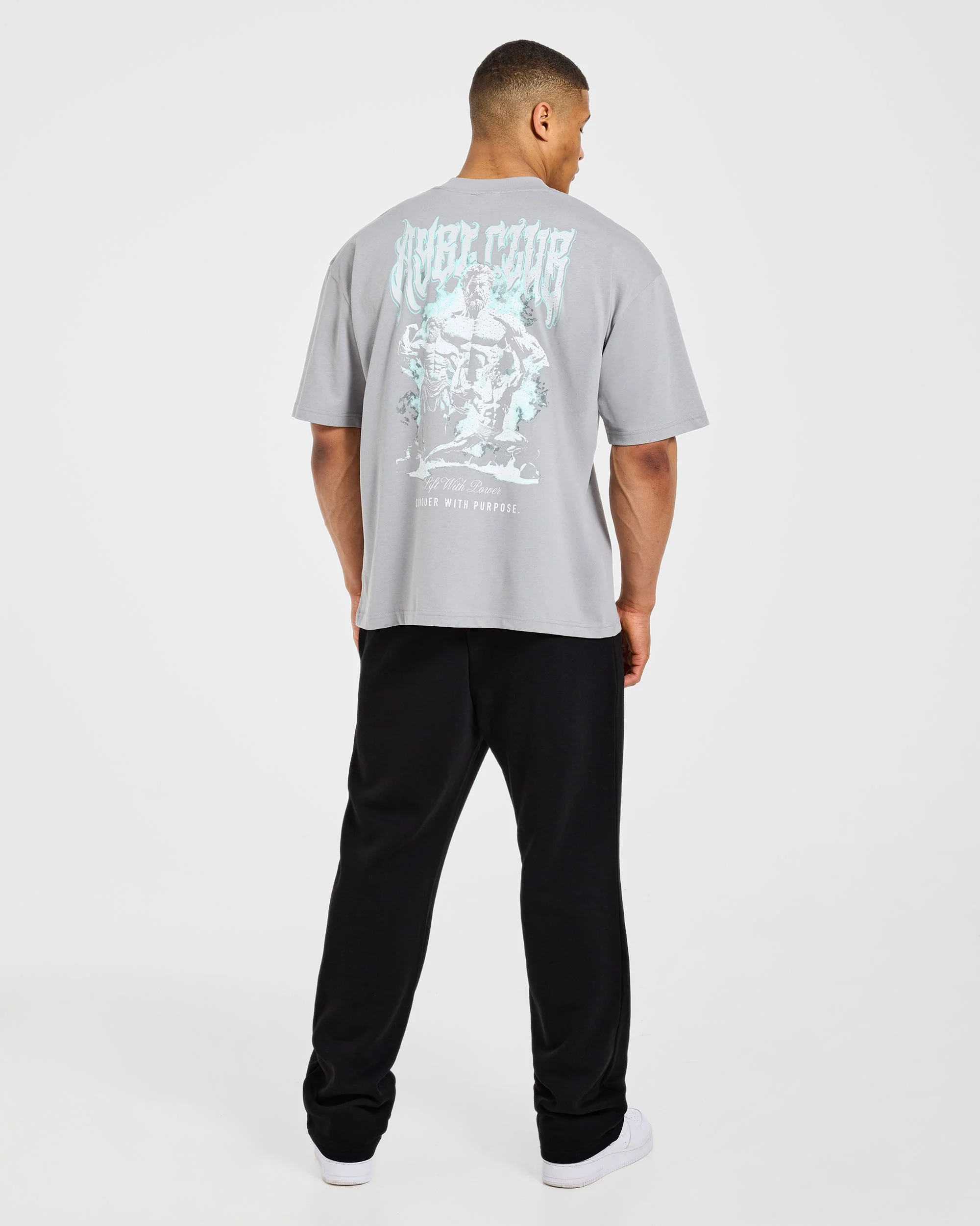 Lift Forge Oversized T Shirt - Storm Gris - Image 4