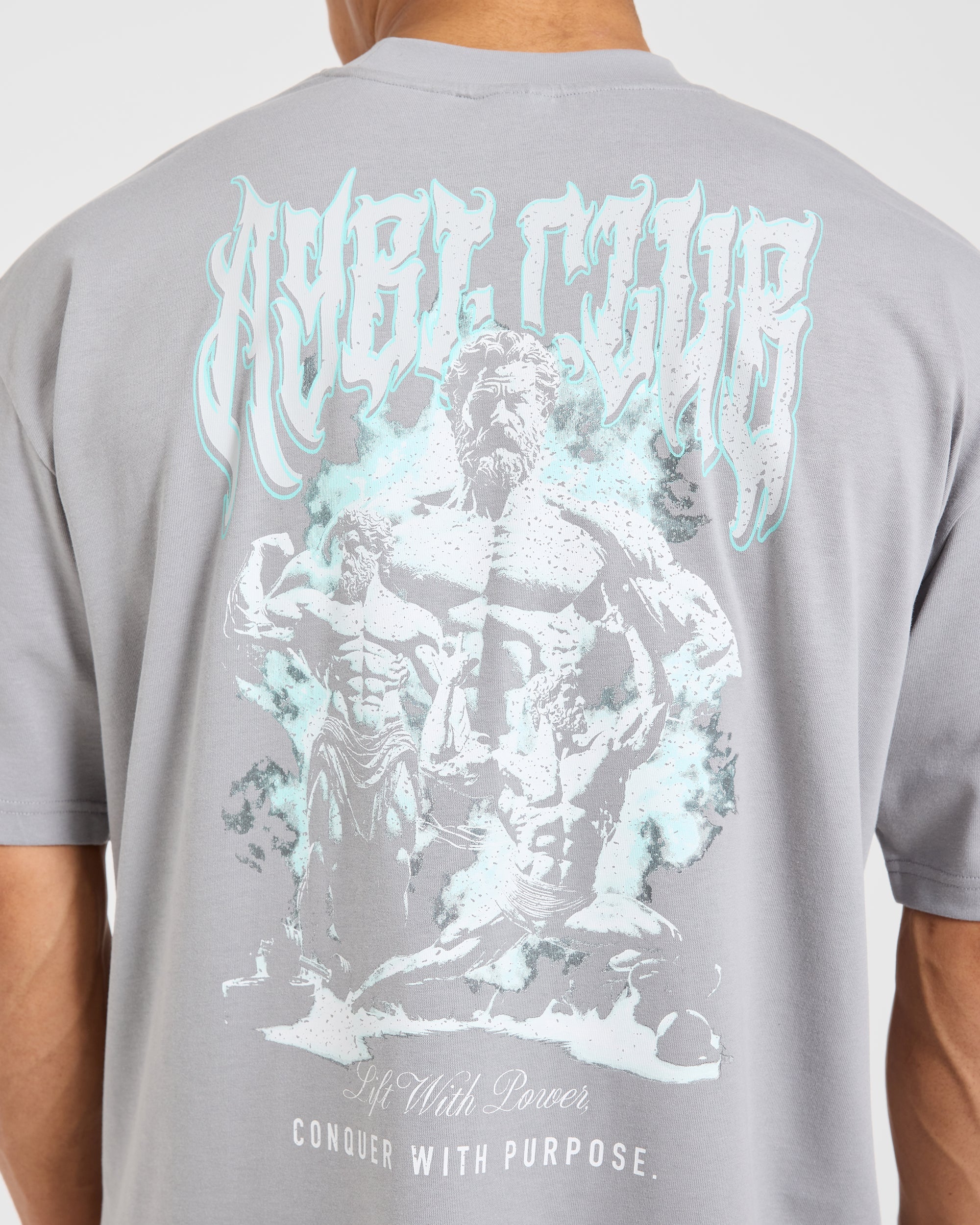 Lift Forge Oversized T Shirt - Storm Gris - Image 6