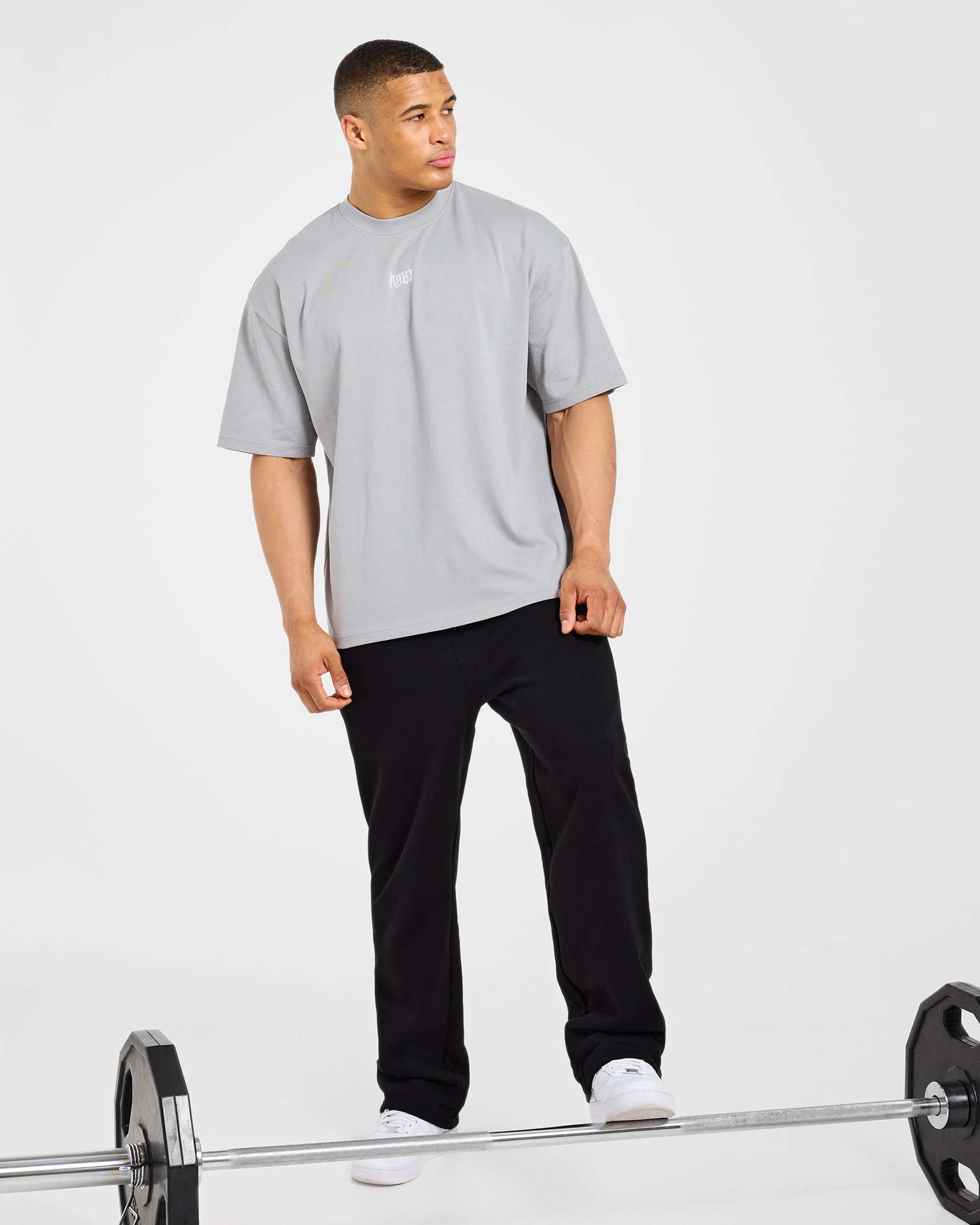 Lift Forge Oversized T Shirt - Storm Gris - Image 8