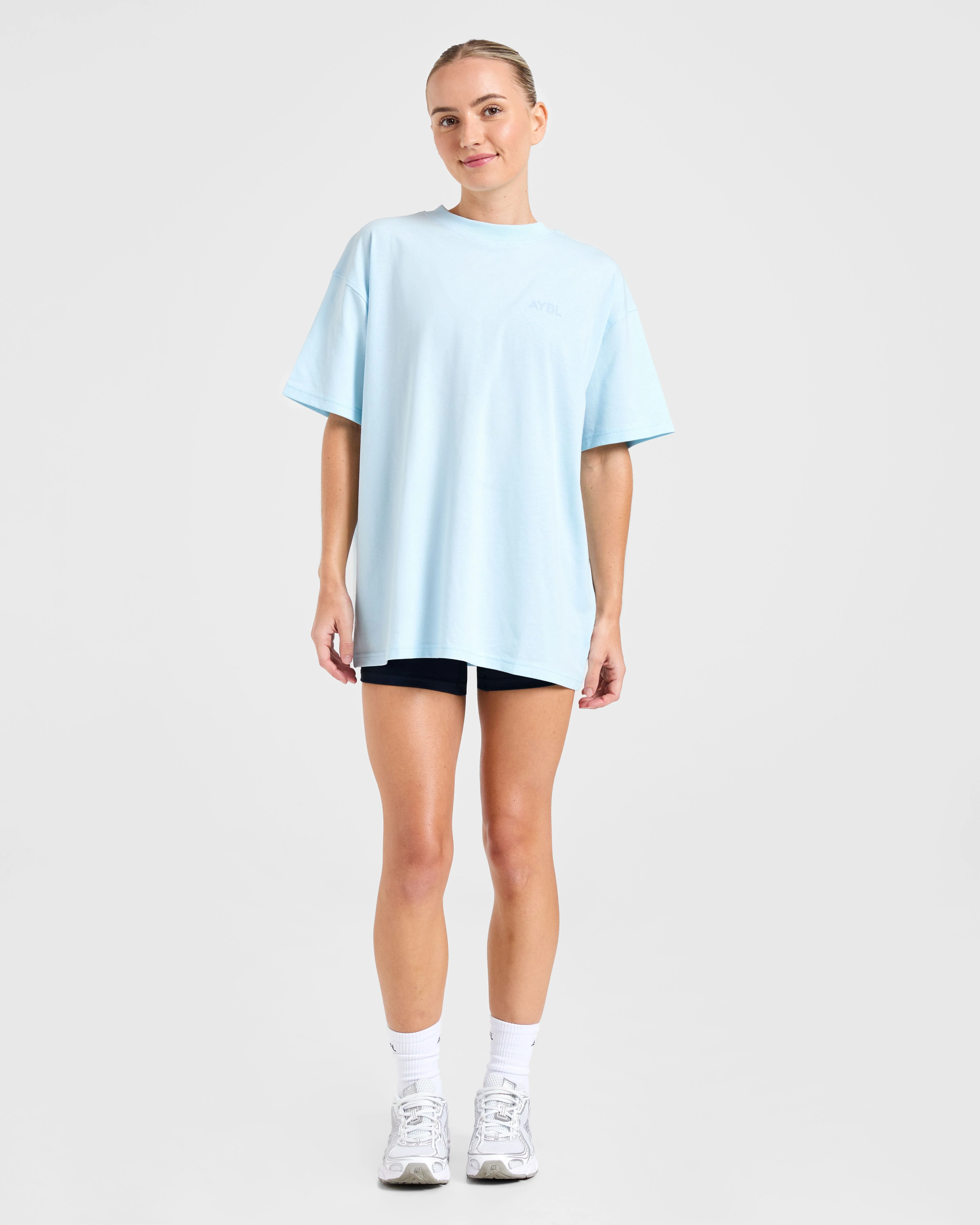 Lift Graphic Oversized T Shirt - Baby Bleu - Image 3