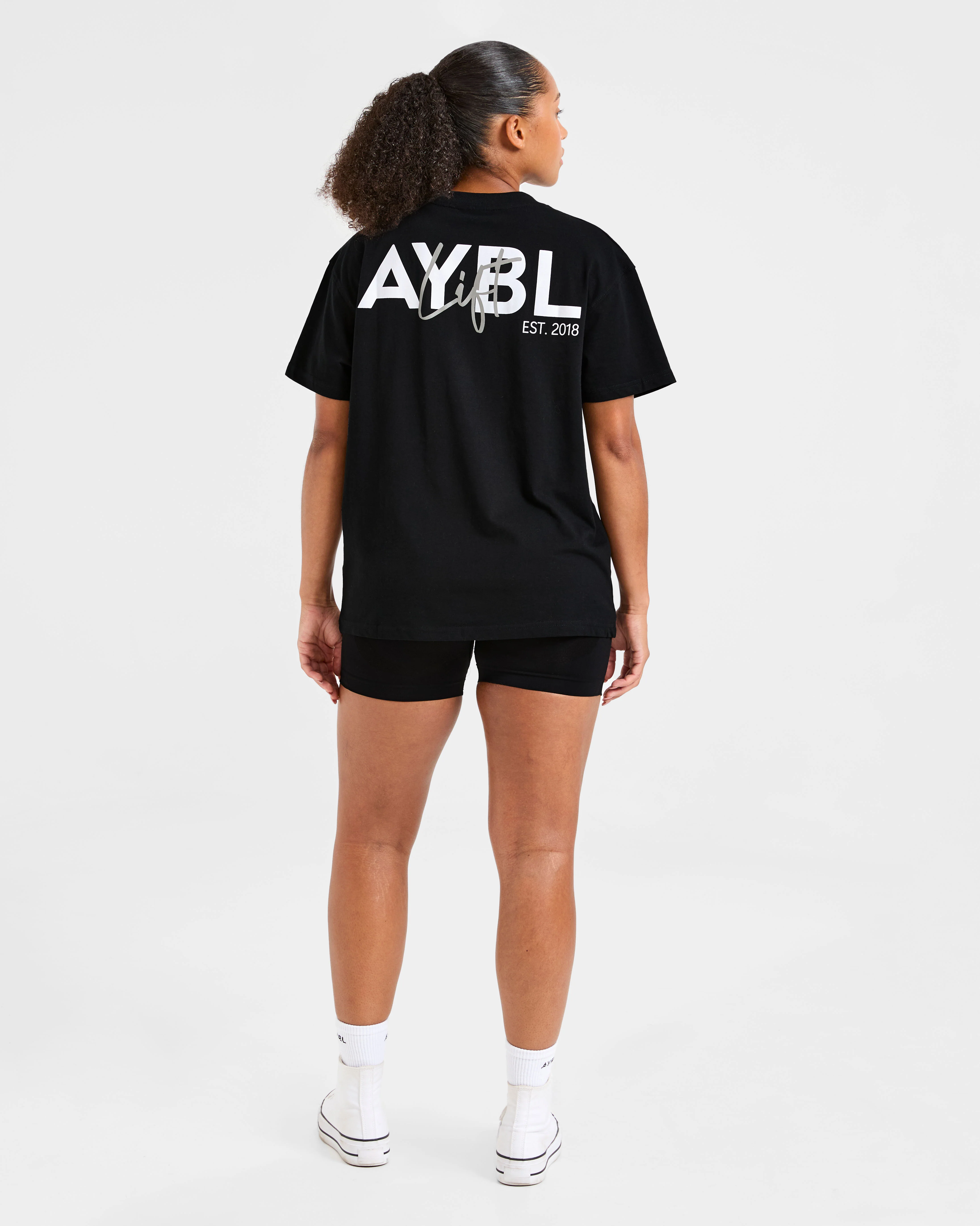 Lift Graphic Oversized T Shirt - Noir - Image 4