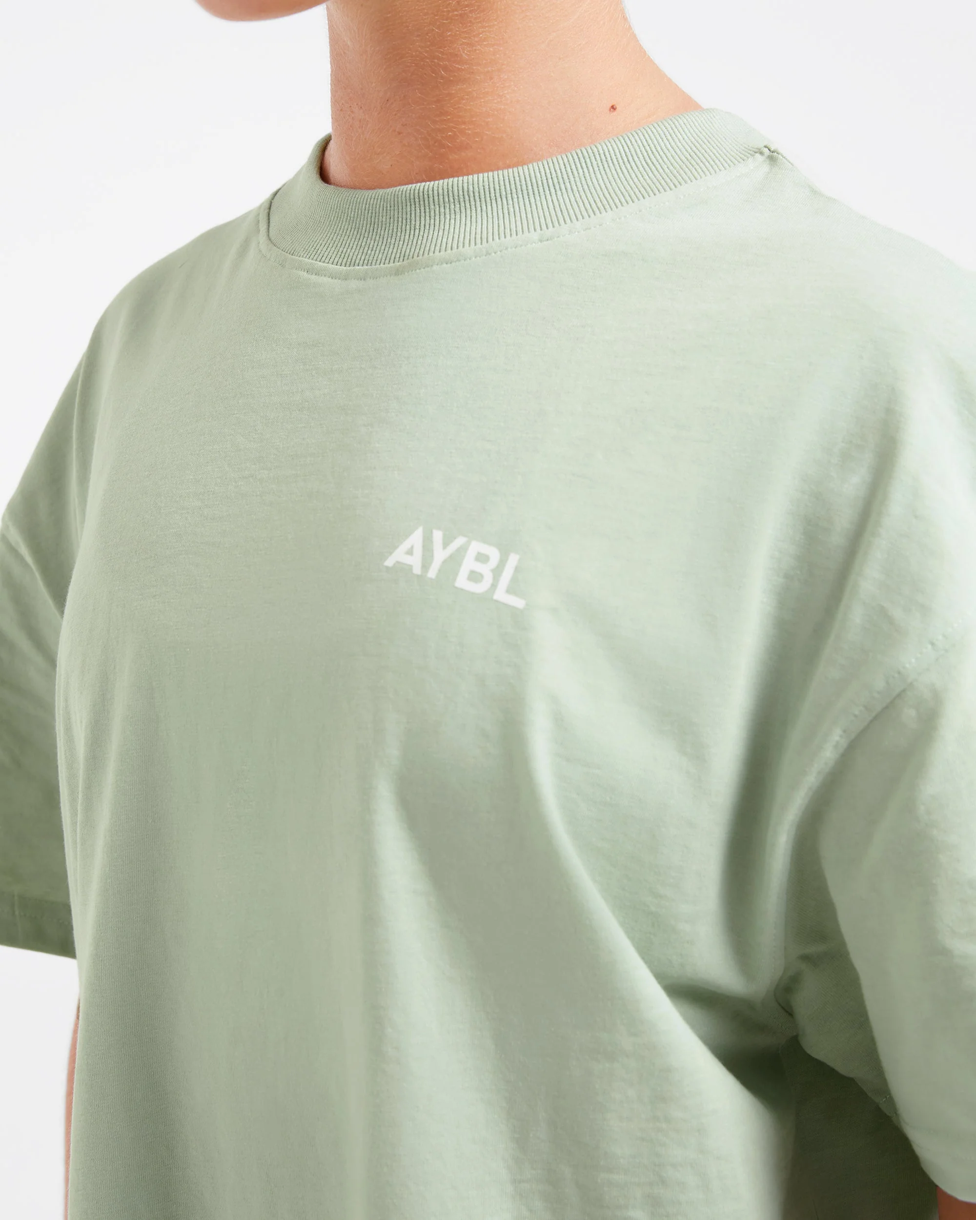 Lift Graphic Oversized T Shirt - Light Sage - Image 5