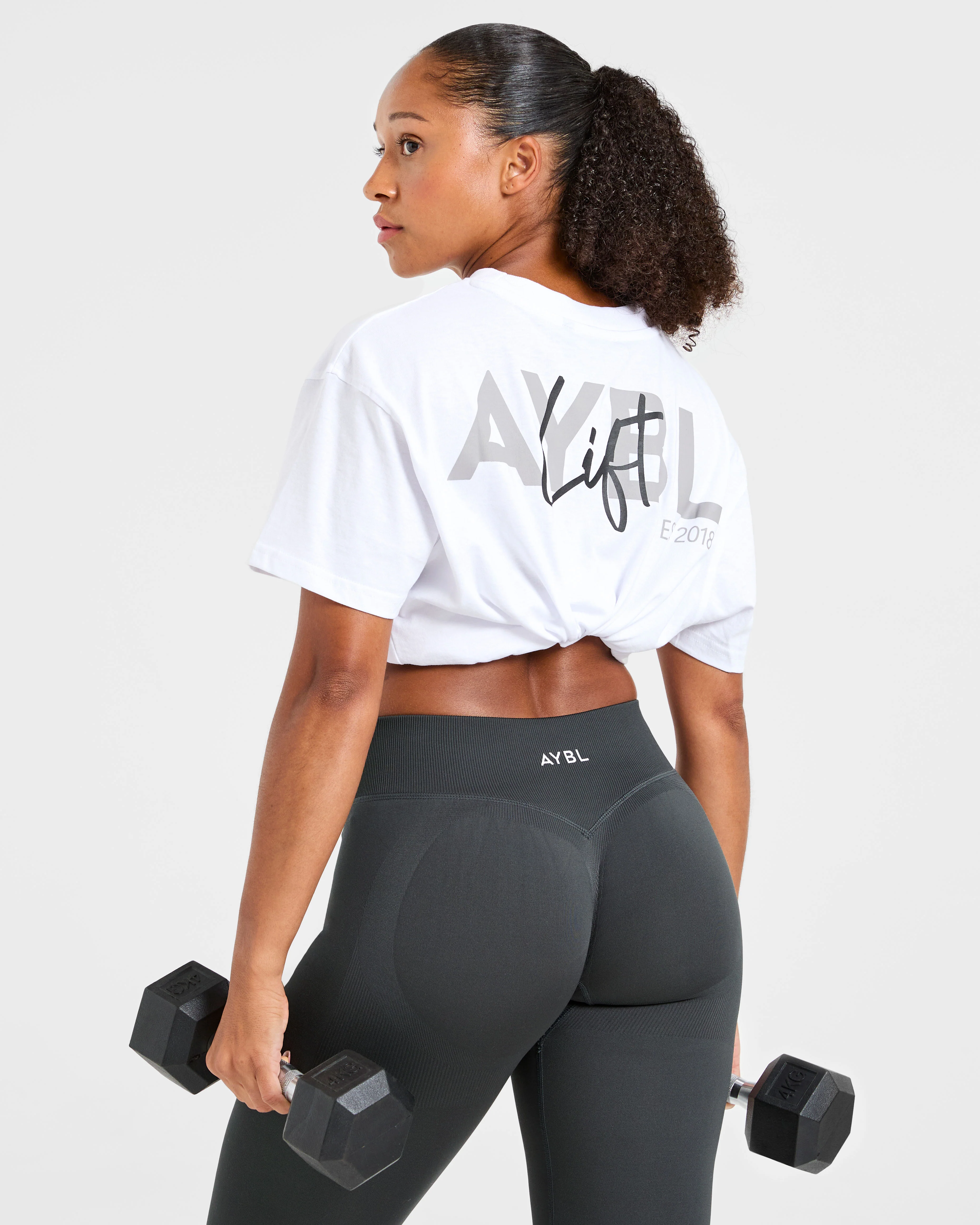 Lift Graphic Oversized T Shirt - Blanc - Image 8