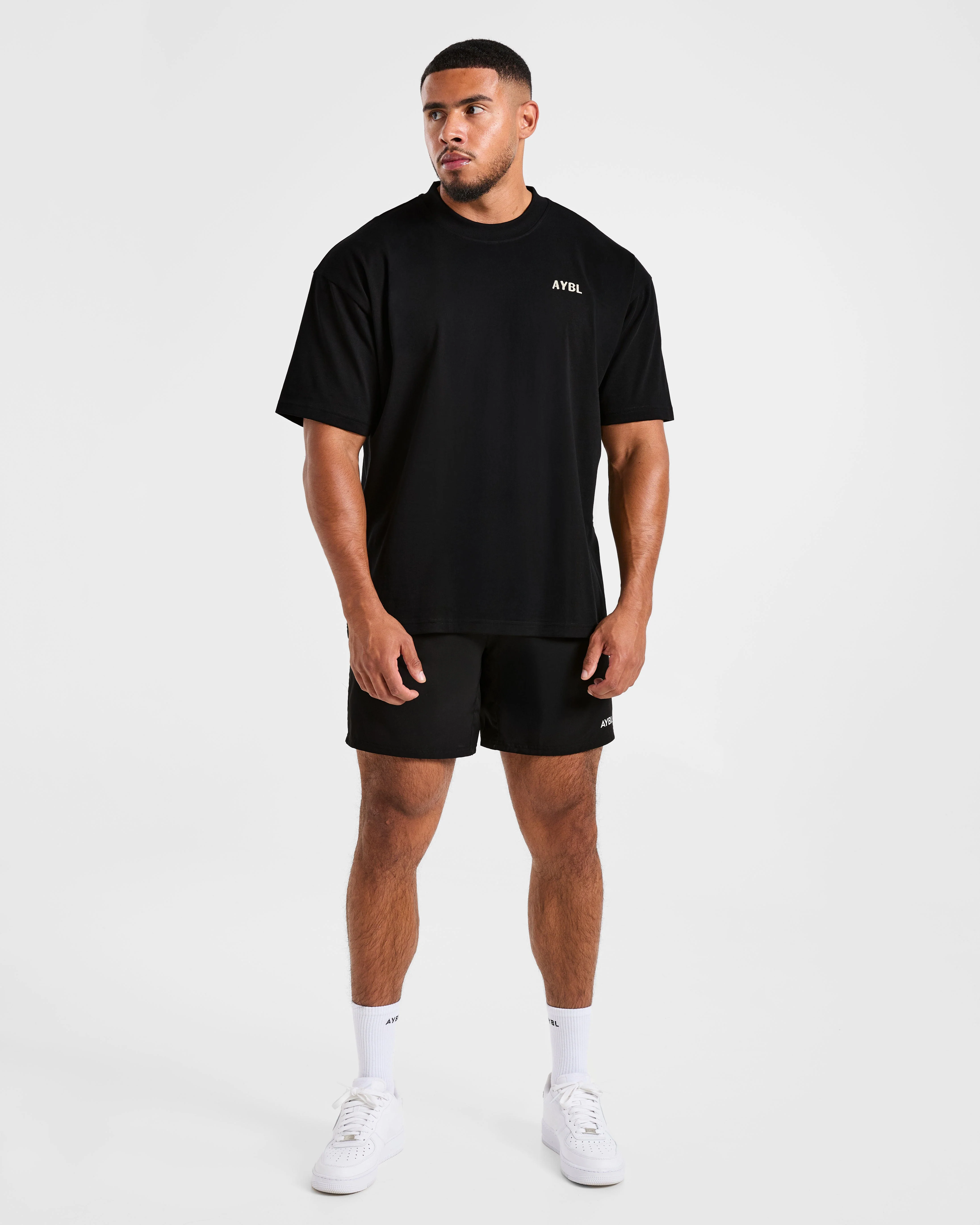 Lift Heavy Oversized T Shirt - Noir/Off Blanc - Image 3