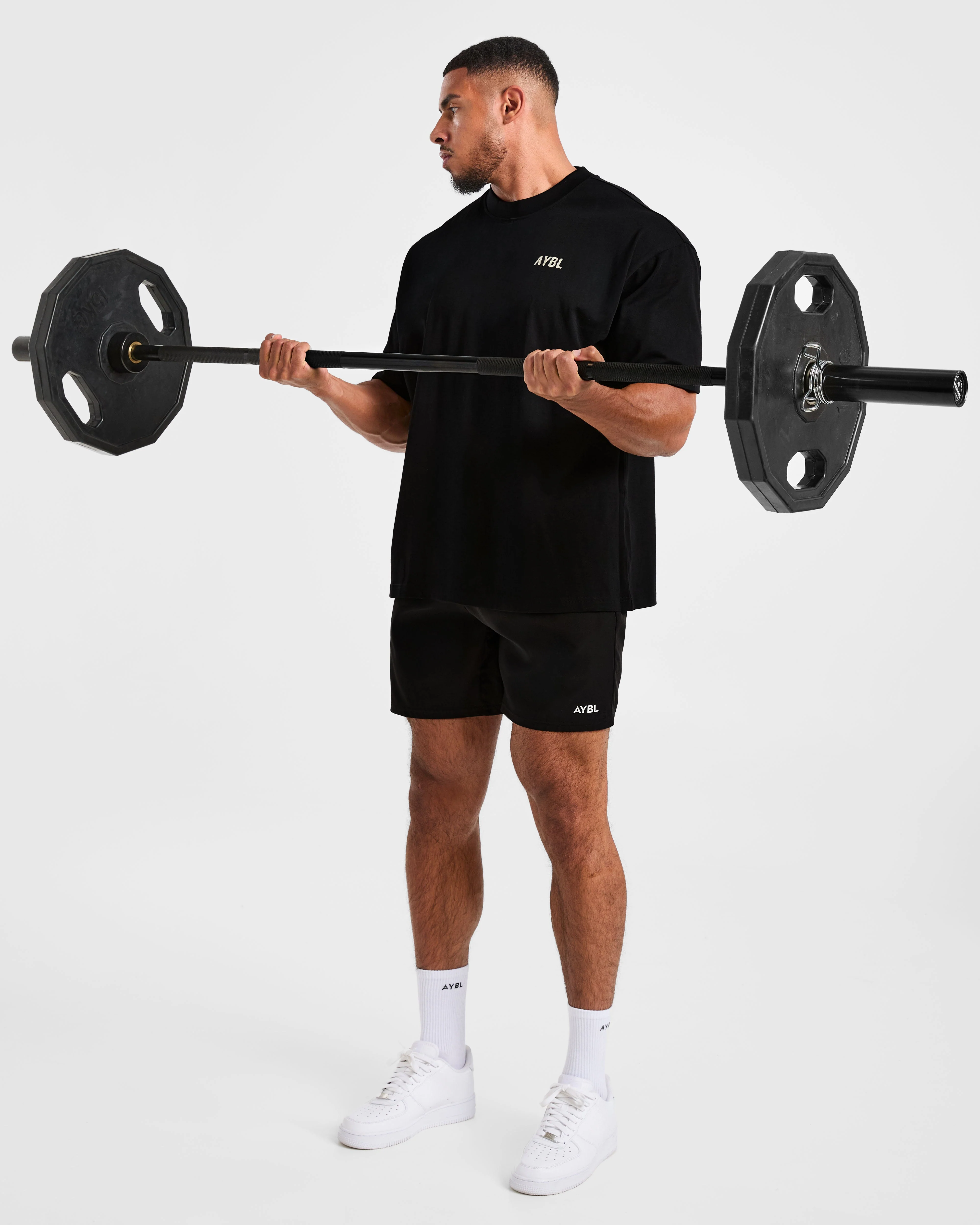 Lift Heavy Oversized T Shirt - Noir/Off Blanc - Image 7