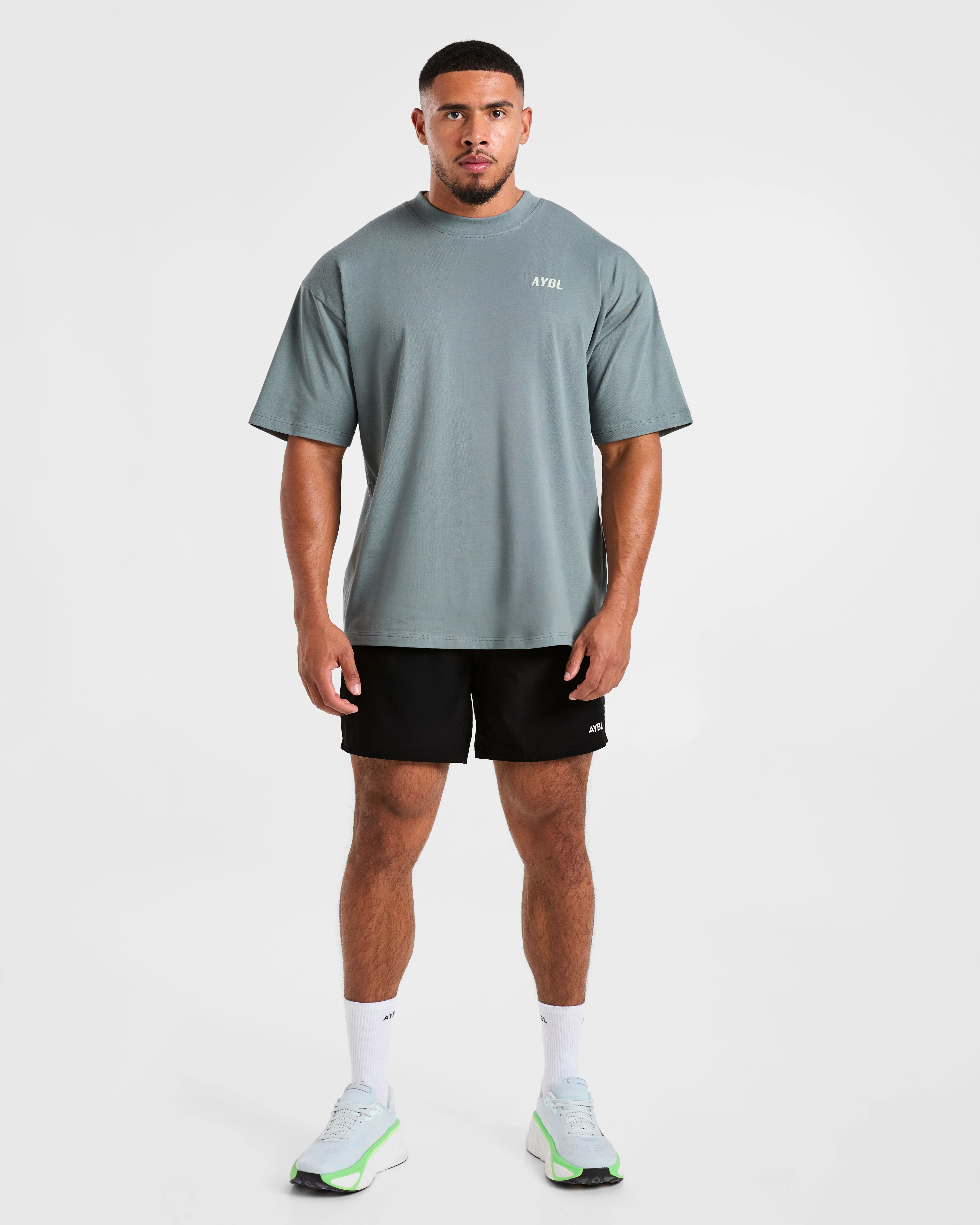 Lift Heavy Oversized T Shirt - Slate Bleu - Image 3