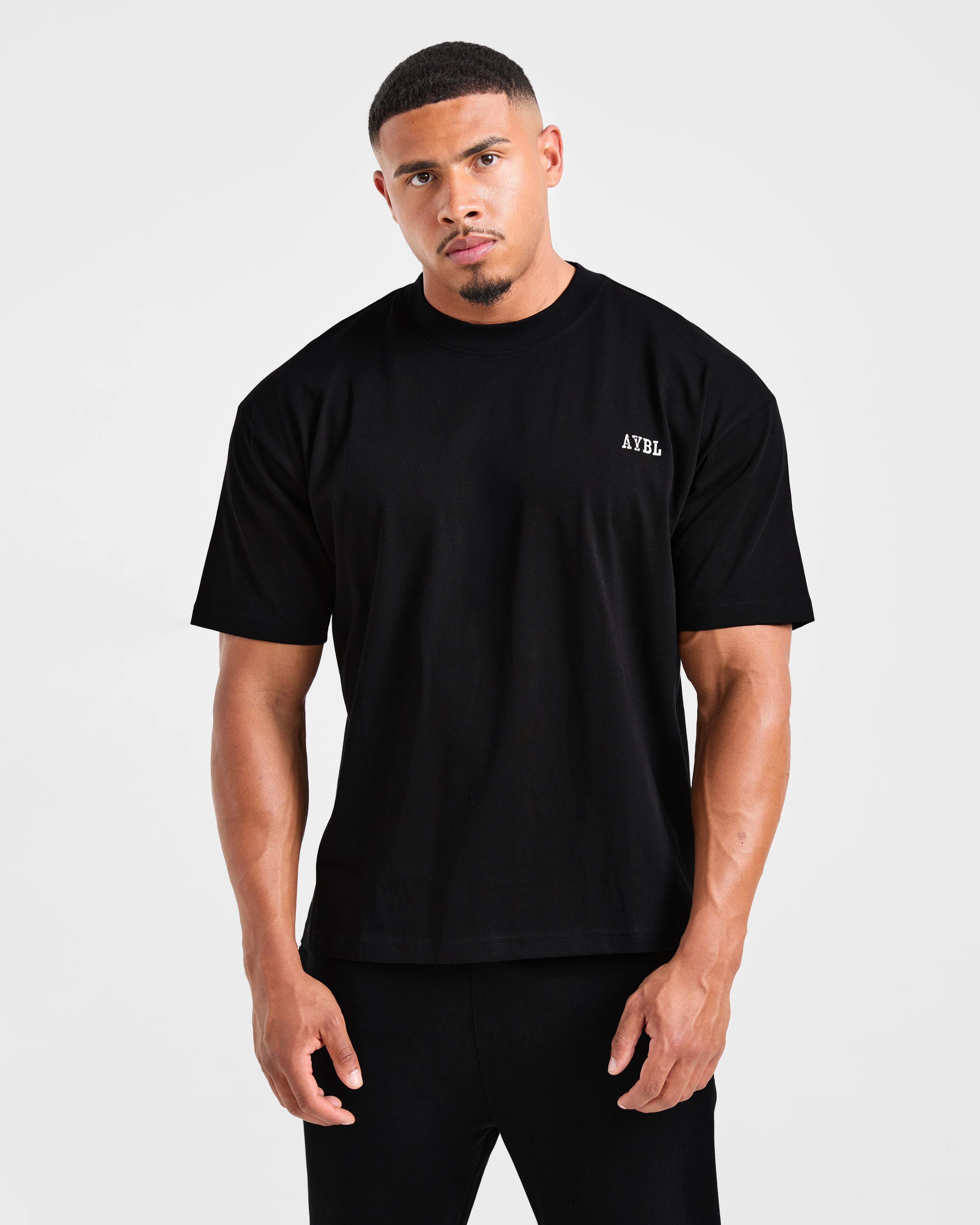 Lifting Essentials Oversized T Shirt - Noir - Image 2